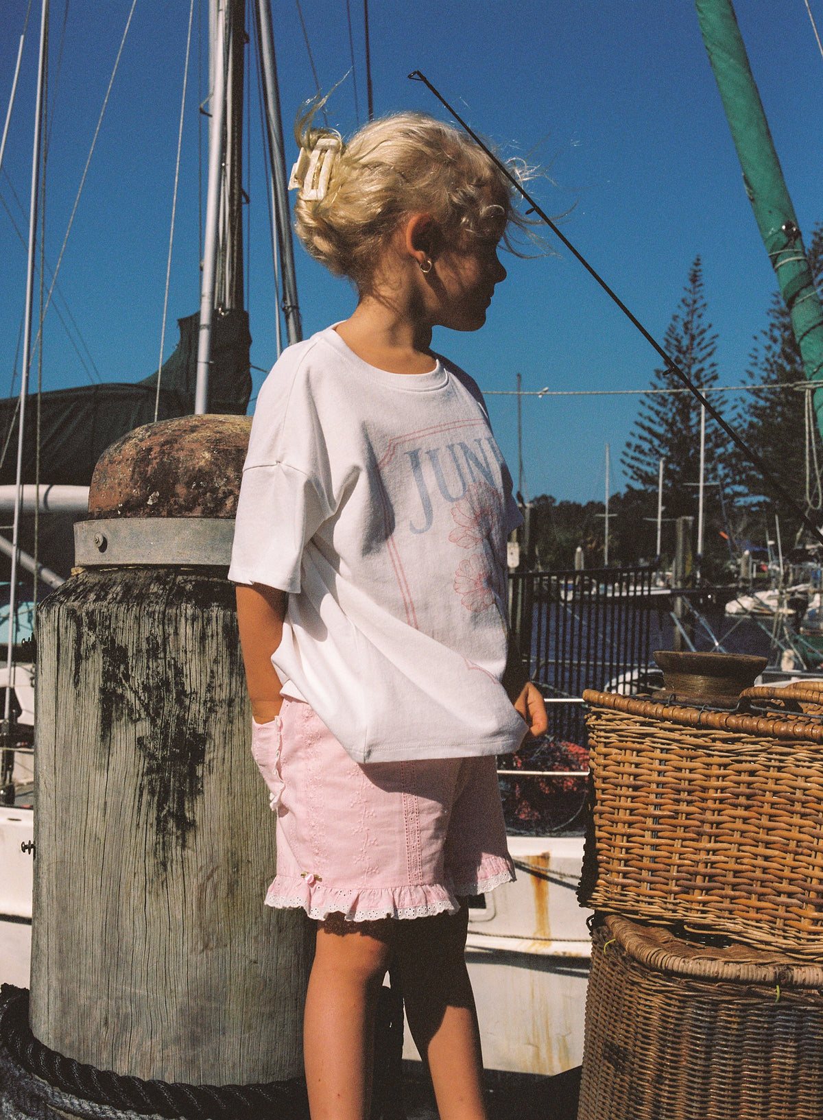 Juni JNR Summer House Tee White