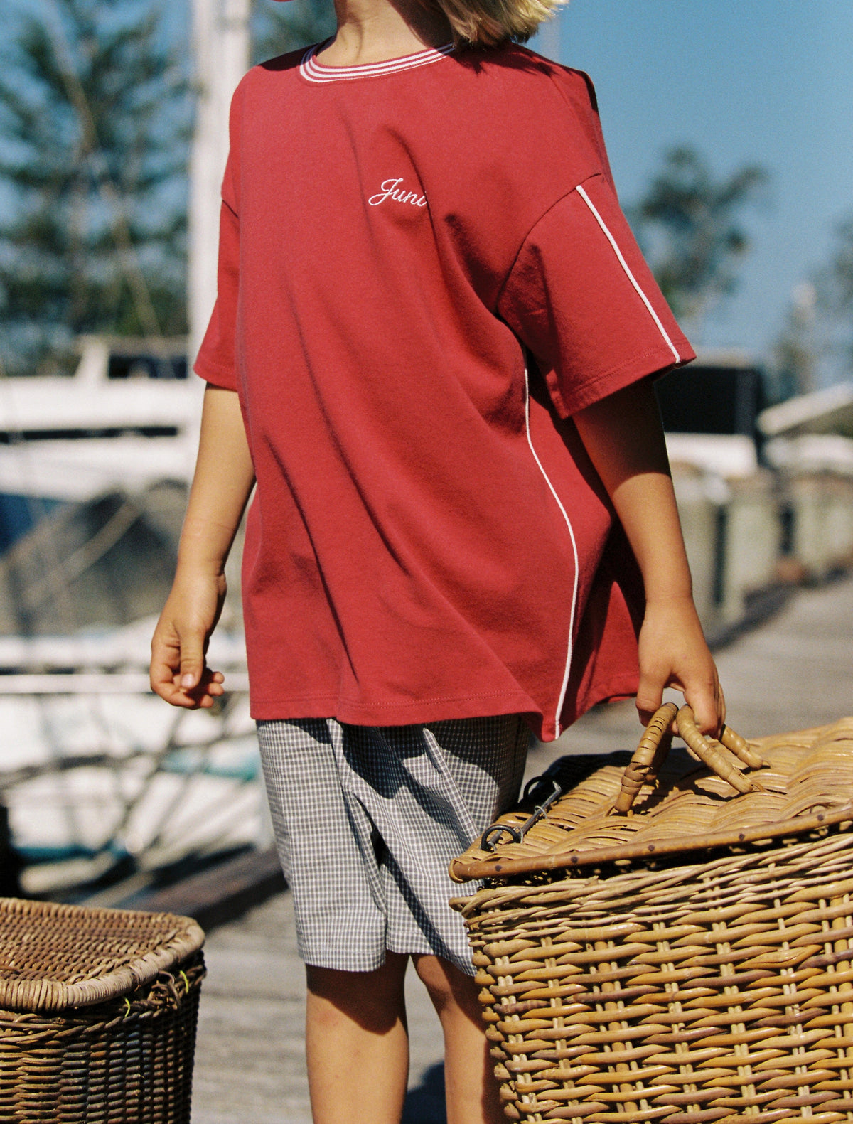 Juni JNR Austin Tee Red