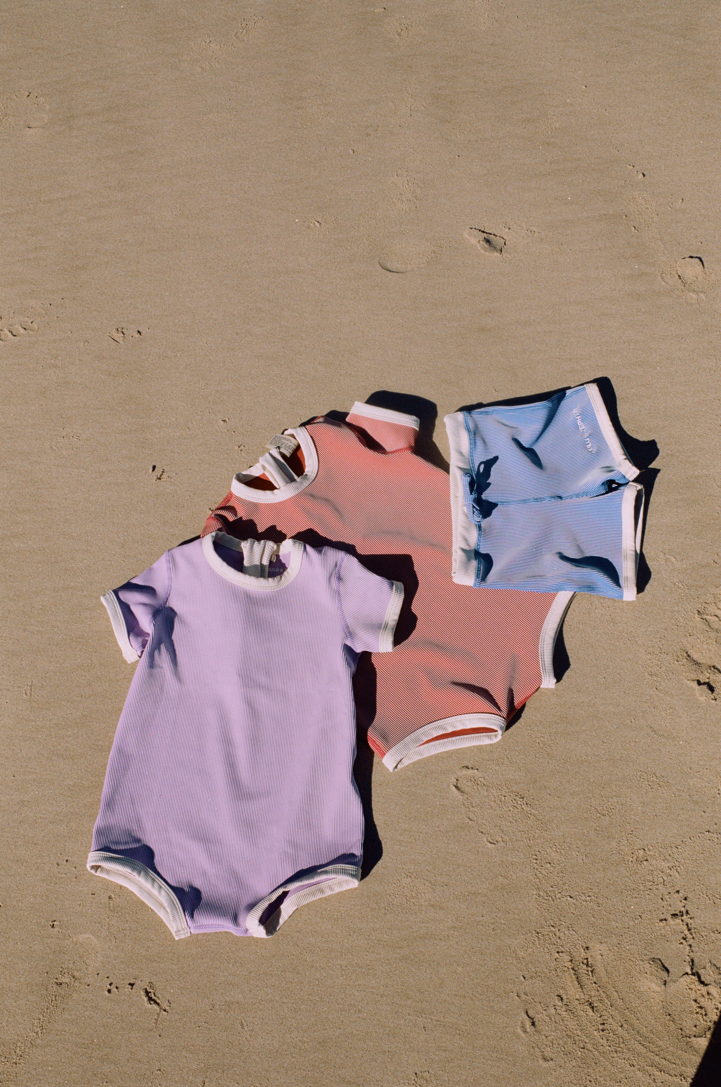 Zulu & Zephyr - Mini Stripe Infant Onesie Lilac