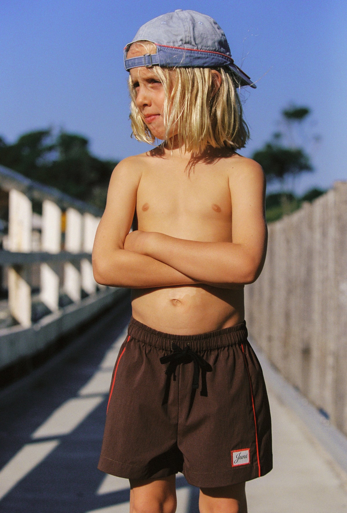 Juni JNR Bodhi Boardshort Chocolate