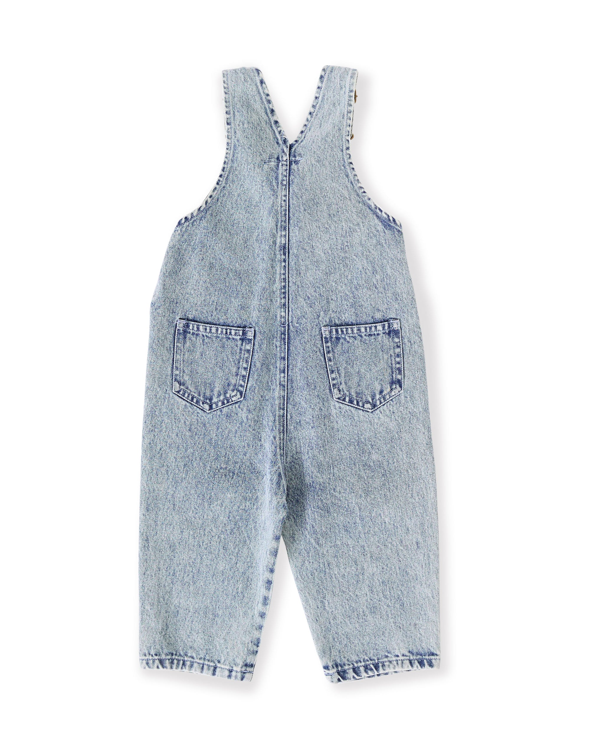 Goldie + Ace - Austin Vintage Washed Denim Overalls Light Denim