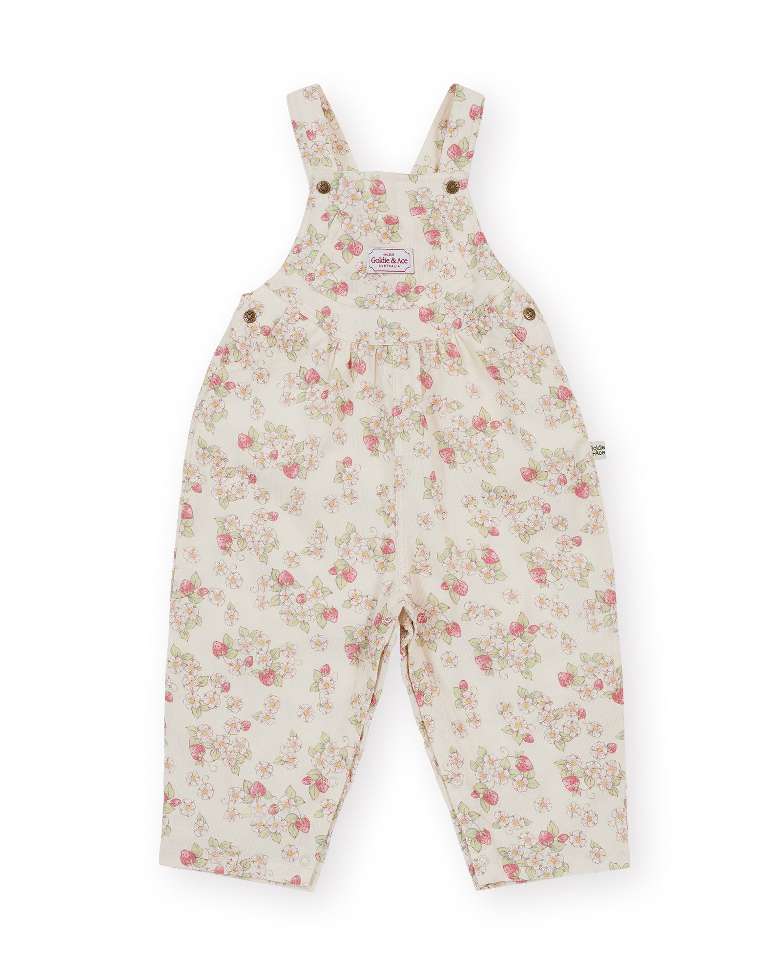 Goldie + Ace - Strawberry Fields Goldie Vintage Overalls - Size 1