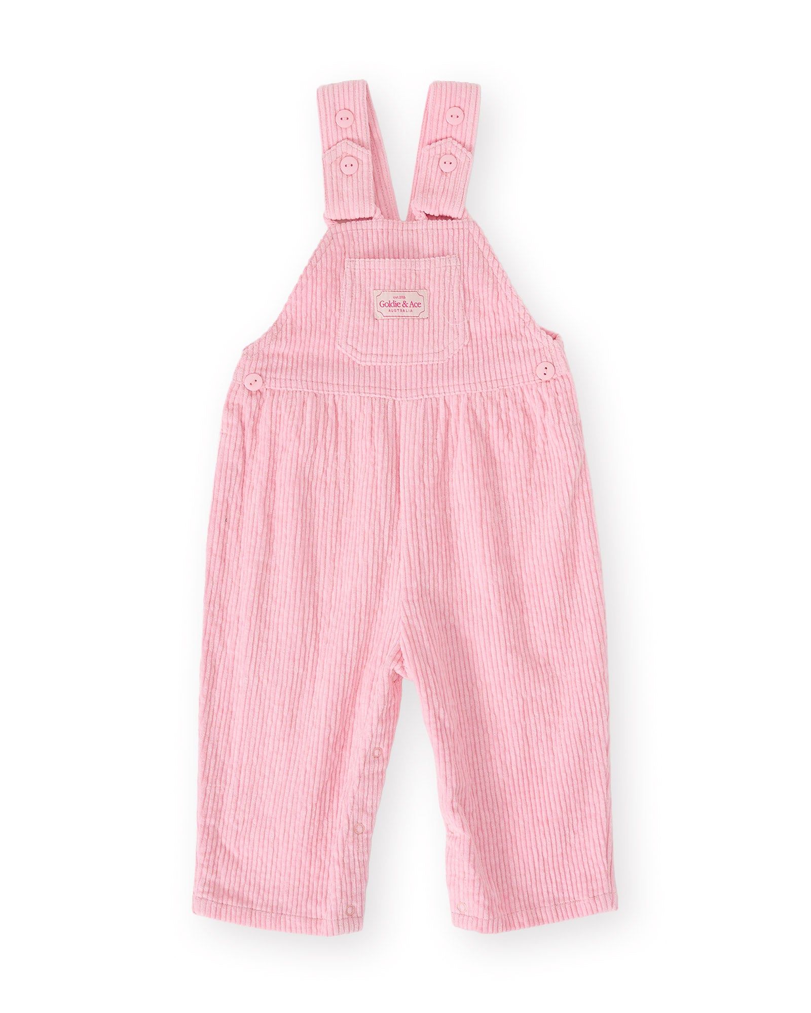 Goldie + Ace - Sammy Corduroy Overall Pink
