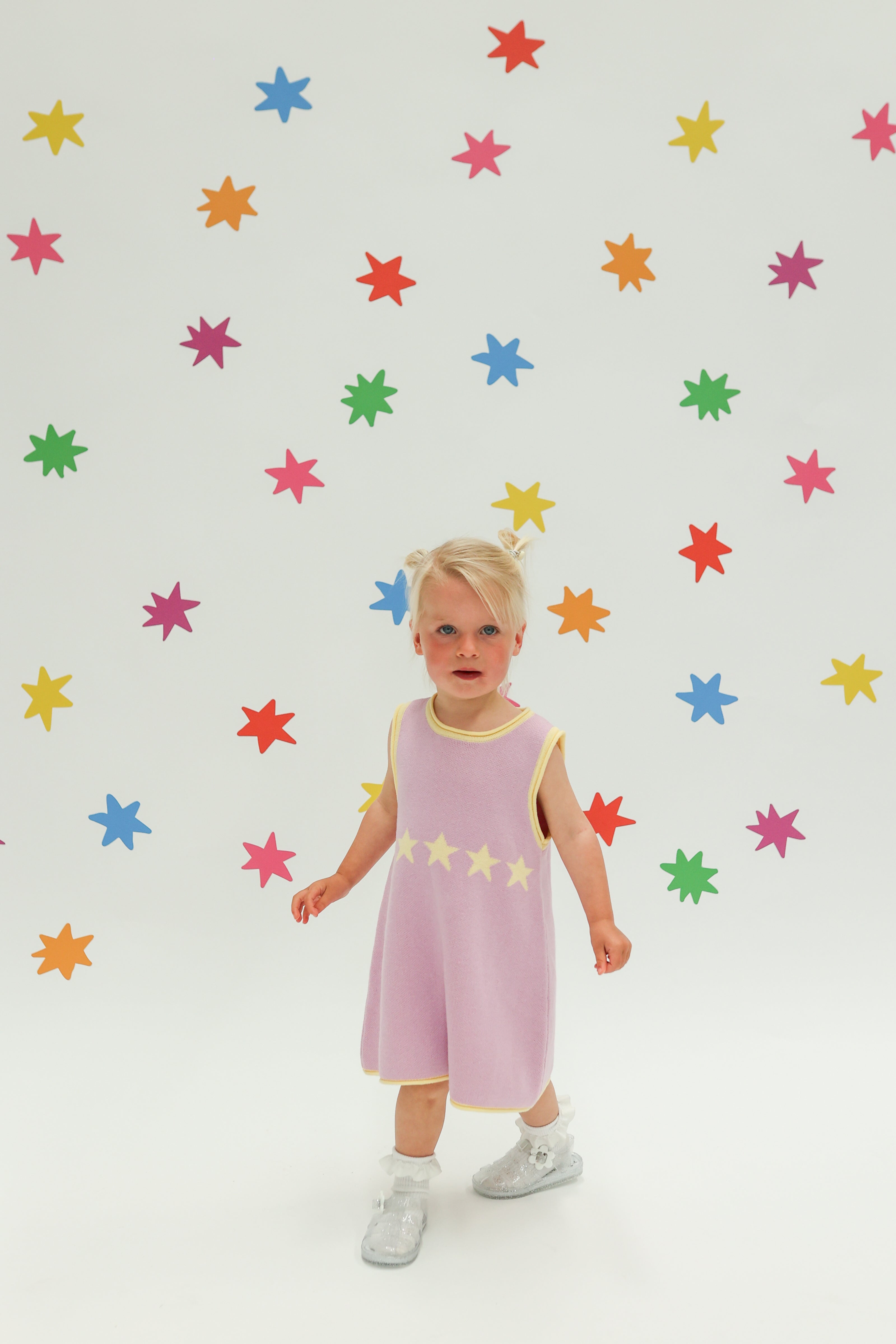 Sunday Siblings - Stars Align Dress Purple & Yellow
