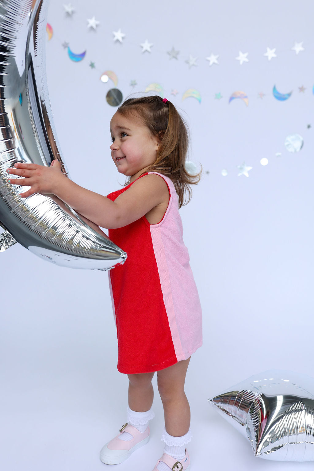 Sunday Siblings - Lunar Dress Red/Pink