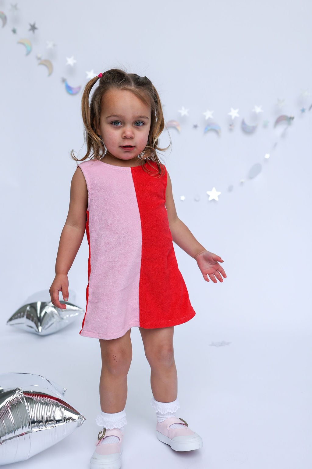 Sunday Siblings - Lunar Dress Red/Pink