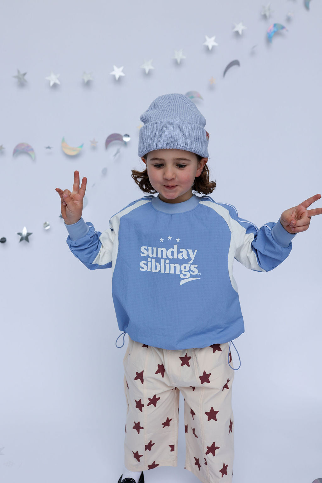 Sunday Siblings - Racer Windbreaker Blue