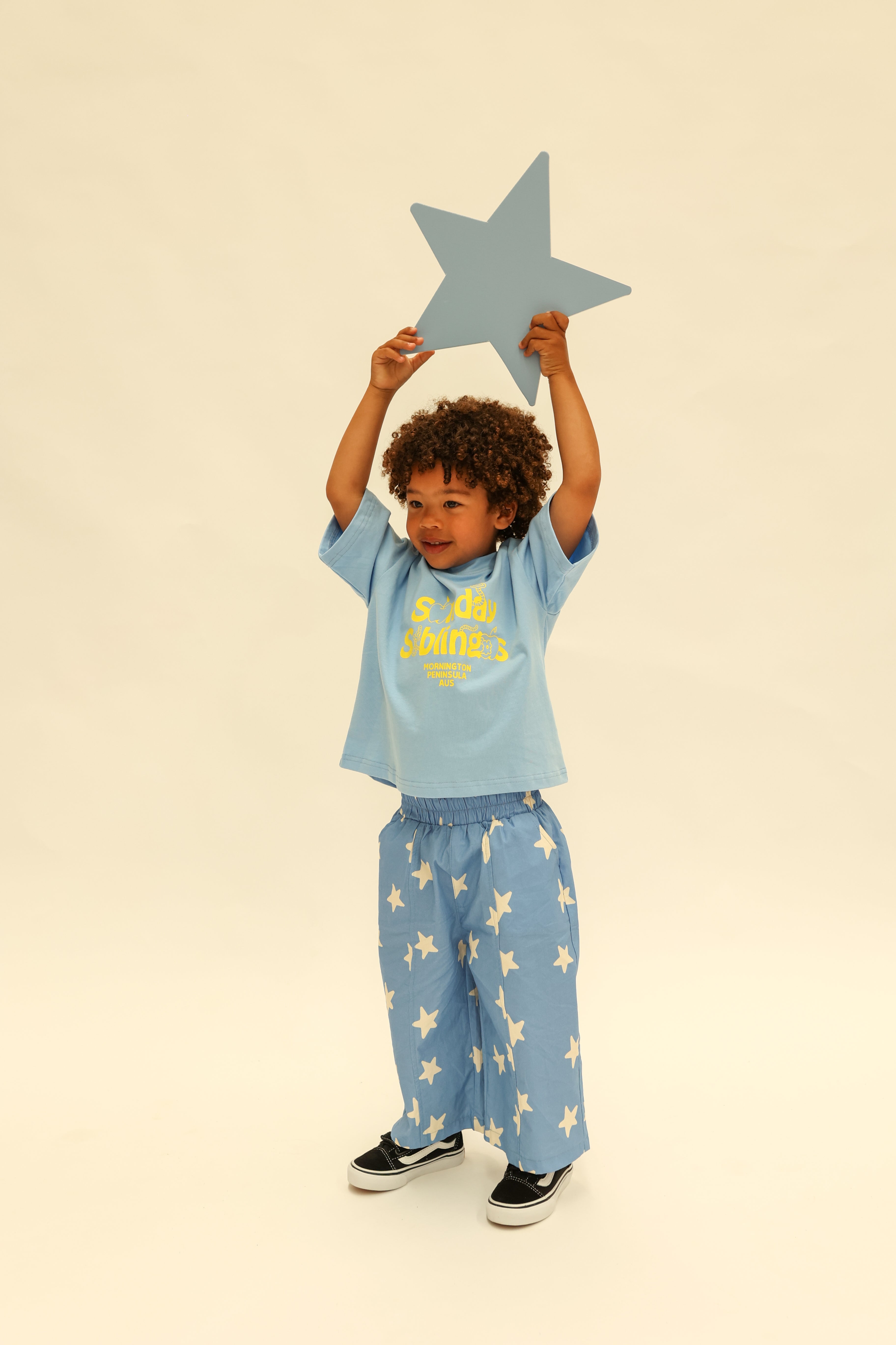 Sunday Siblings - Dusty Star Pants Blue