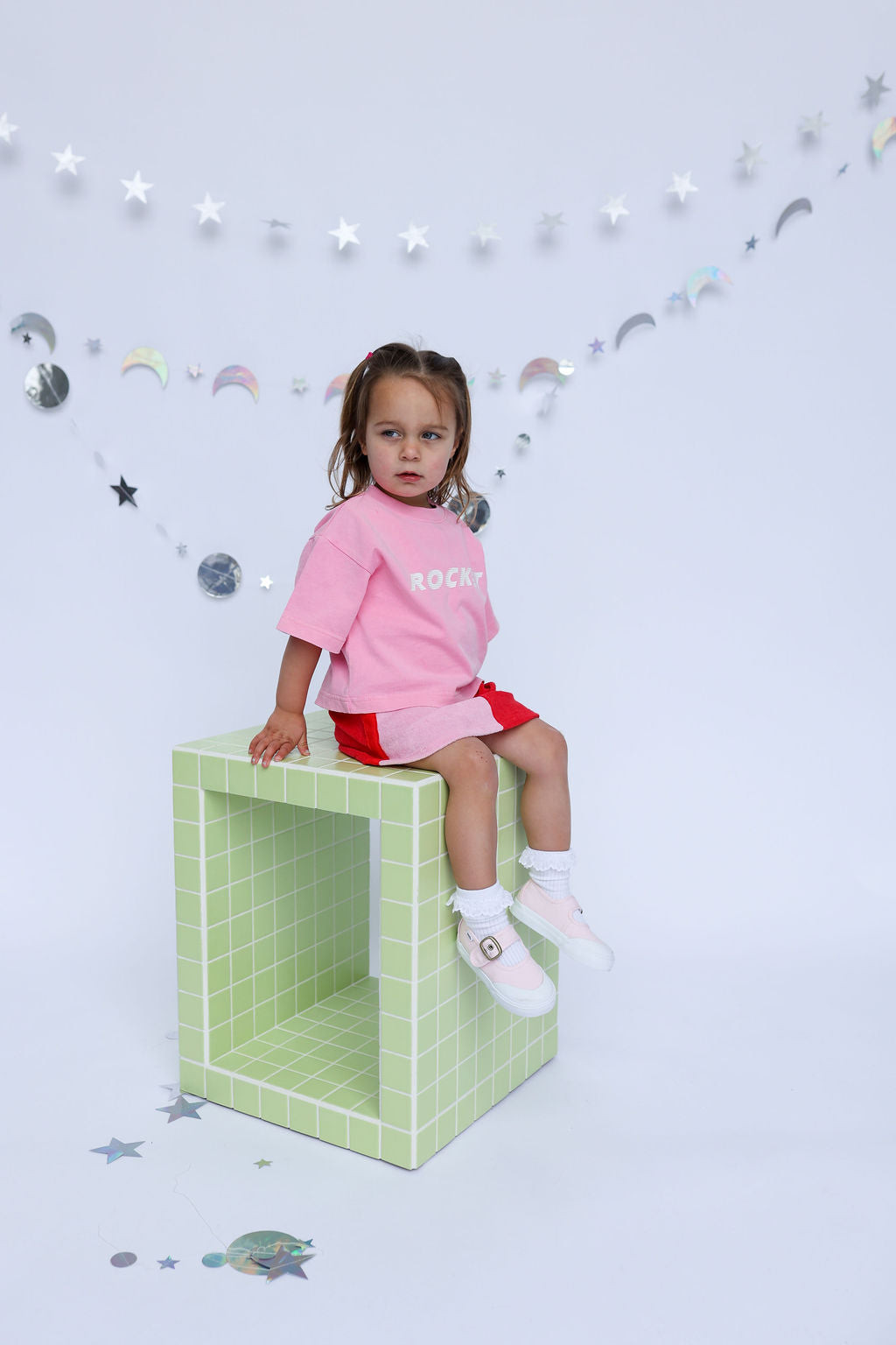 Sunday Siblings - Rocket Tee Pink