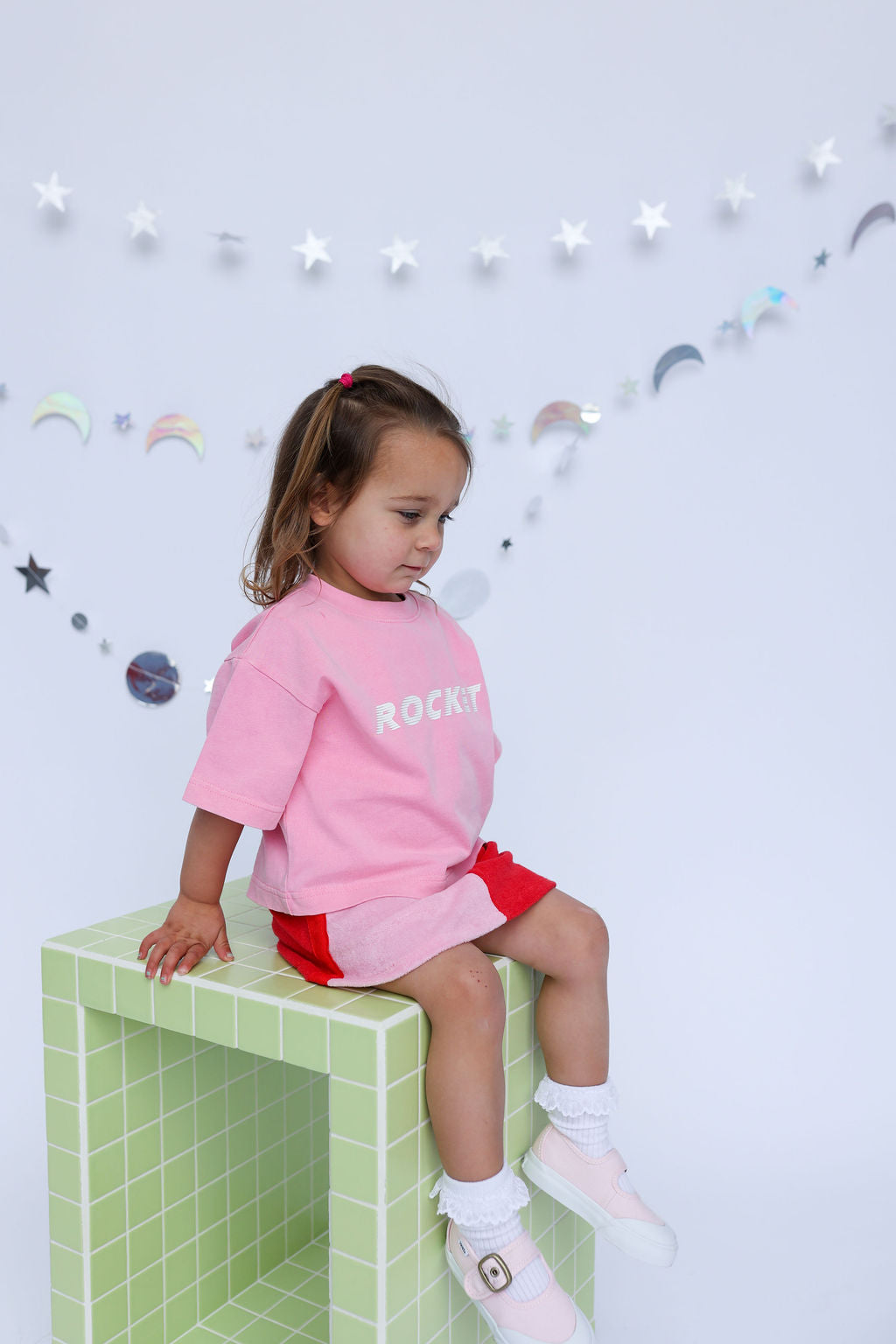 Sunday Siblings - Rocket Tee Pink