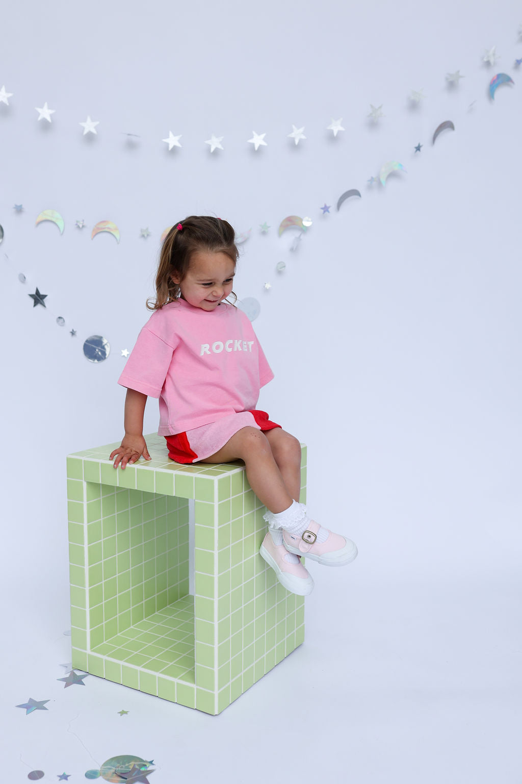 Sunday Siblings - Rocket Tee Pink