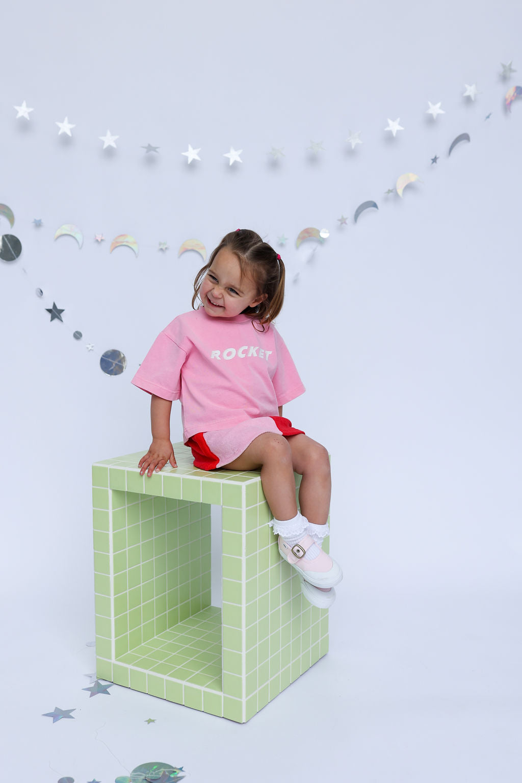 Sunday Siblings - Rocket Tee Pink
