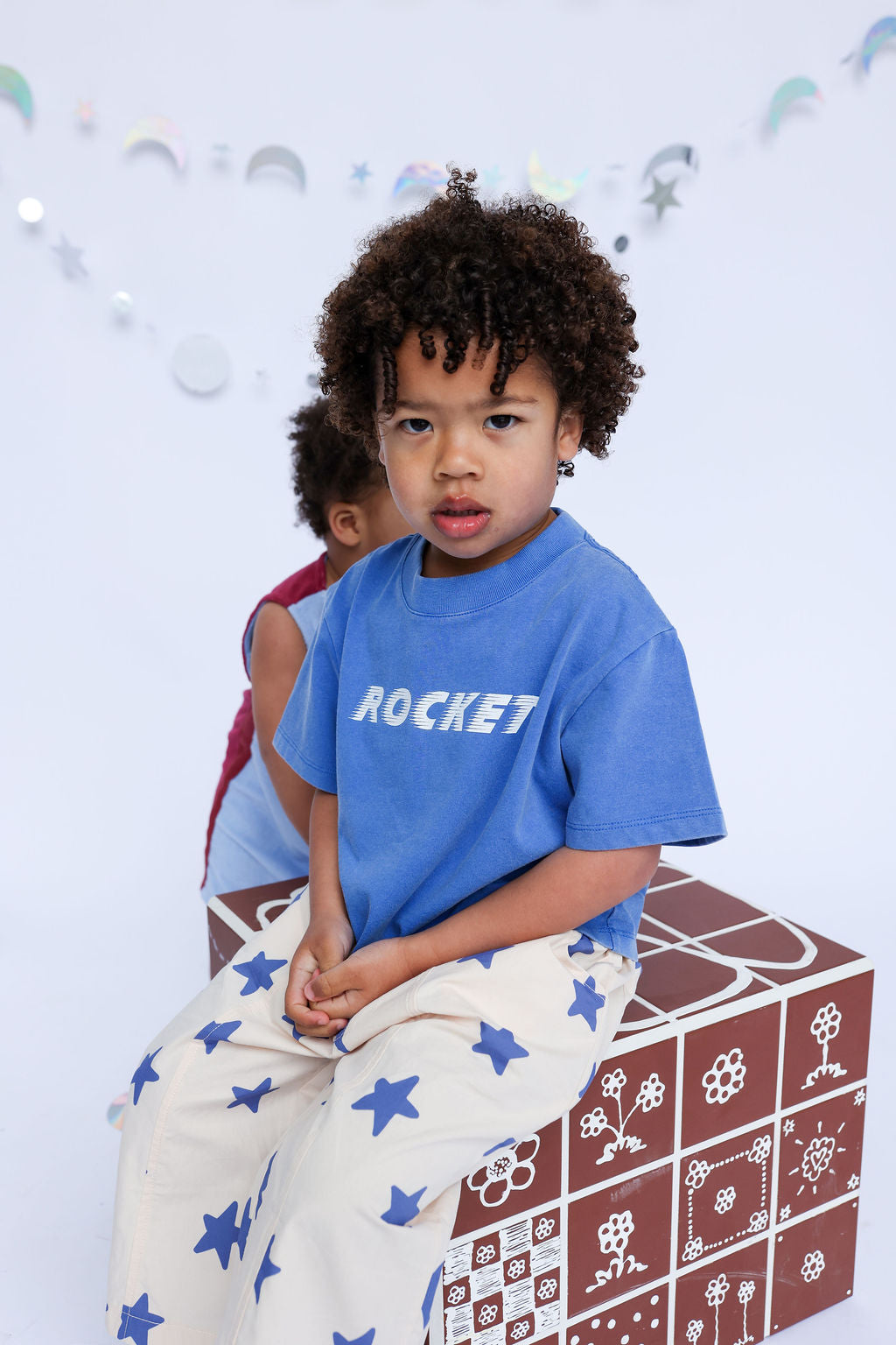 Sunday Siblings - Rocket Tee Blue