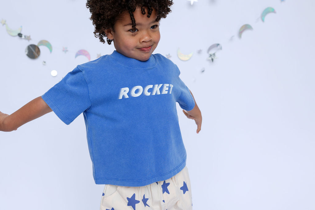 Sunday Siblings - Rocket Tee Blue