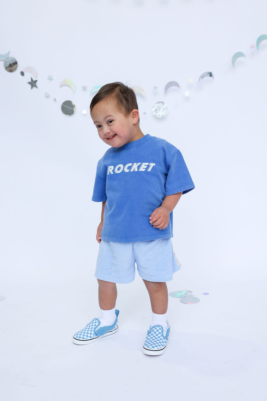 Sunday Siblings - Rocket Tee Blue
