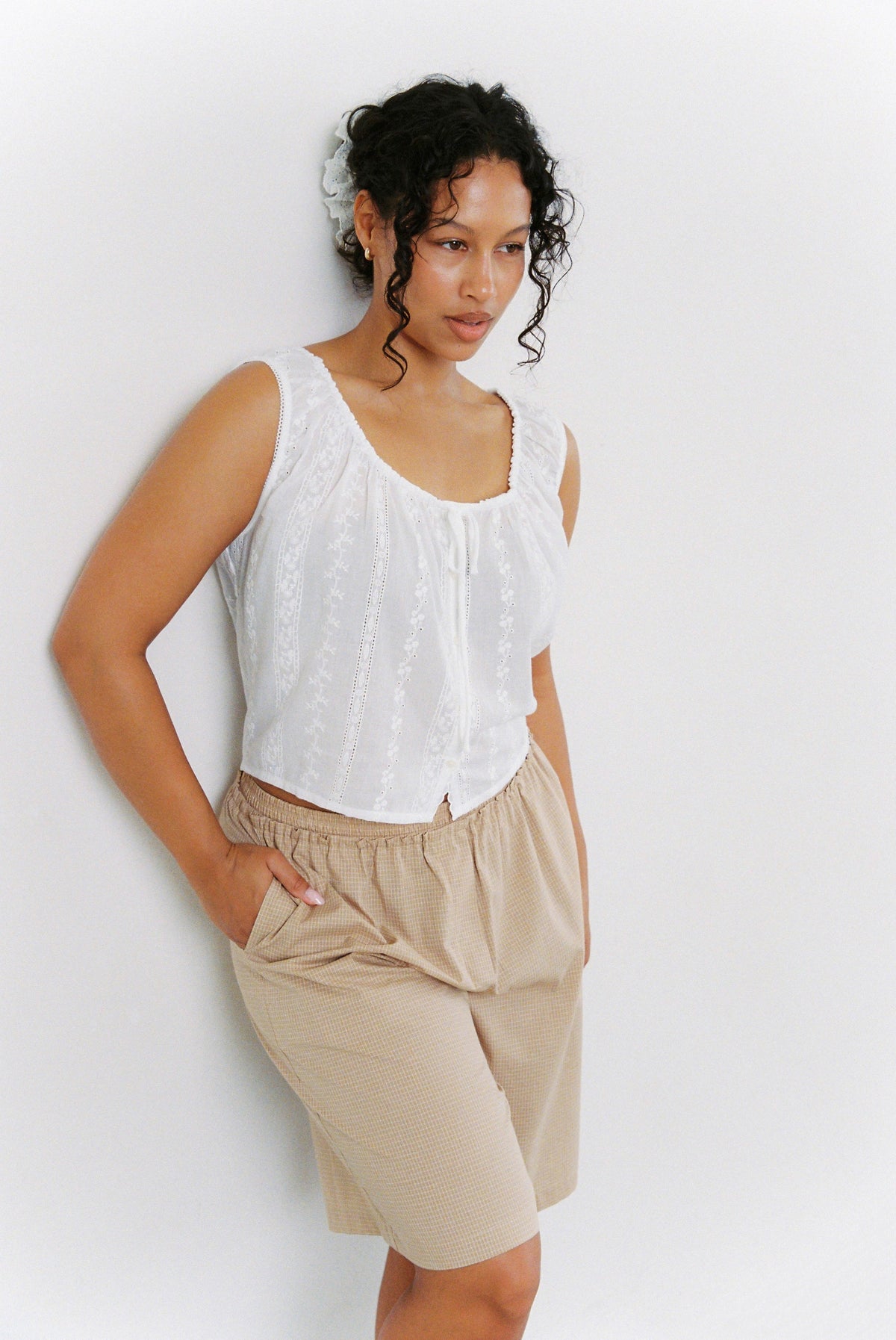 Juni Maeve Top Blanc
