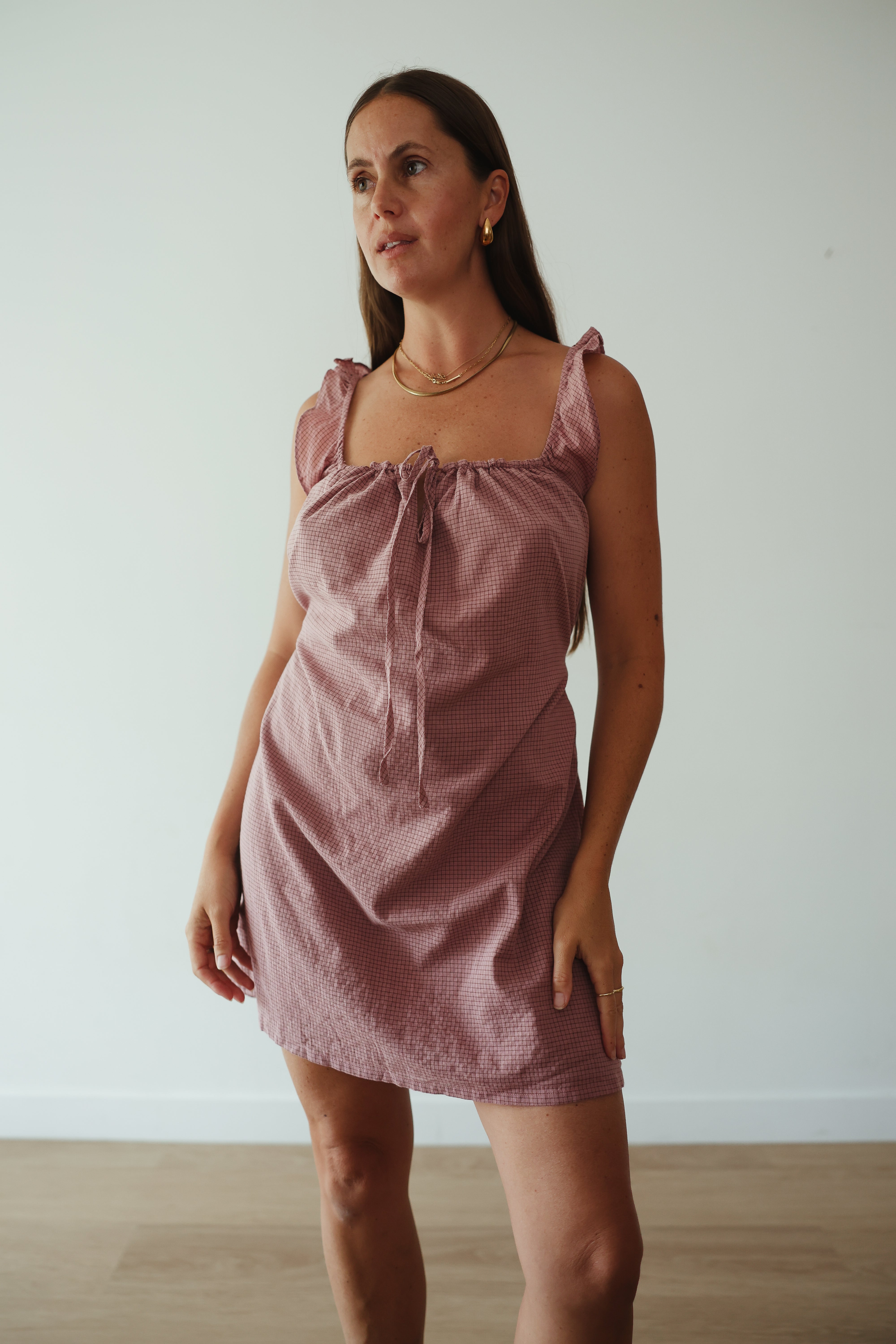By Billie - Sophie Dress Pink Check