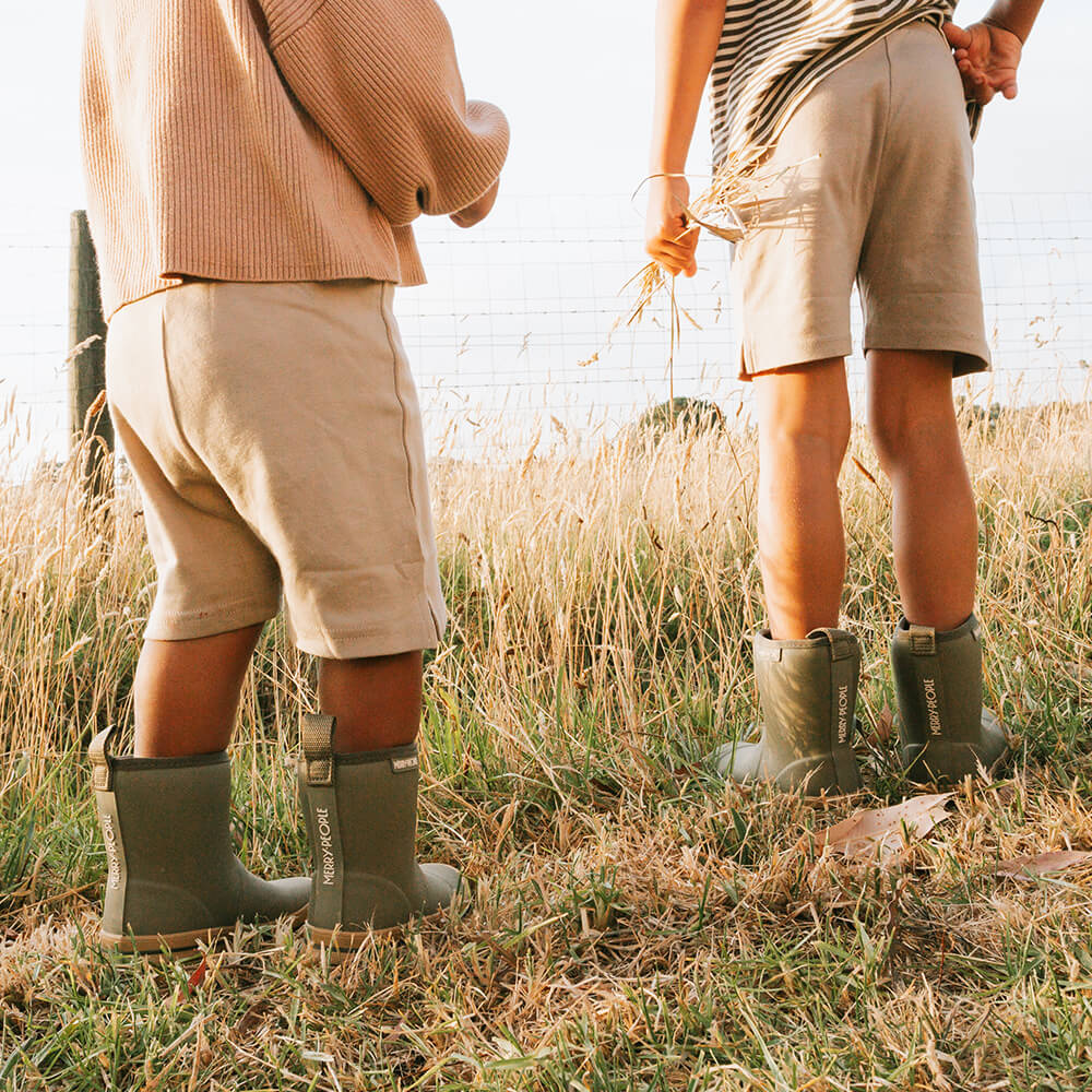 Merry People - Andie Kids Gumboot Khaki