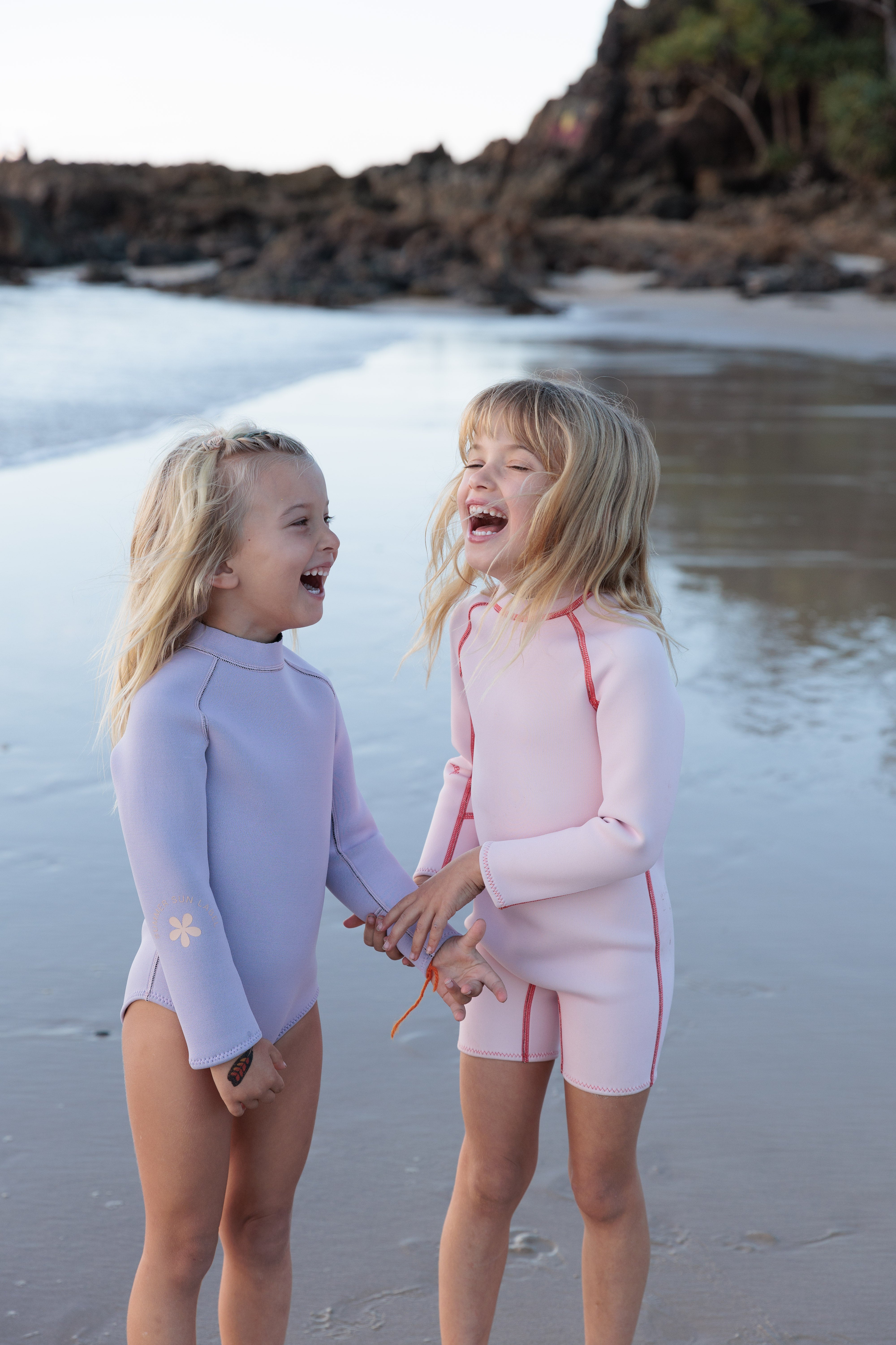 Summer Sun Label - Long Sleeve Paddle Suit Lavender - Size 2-3