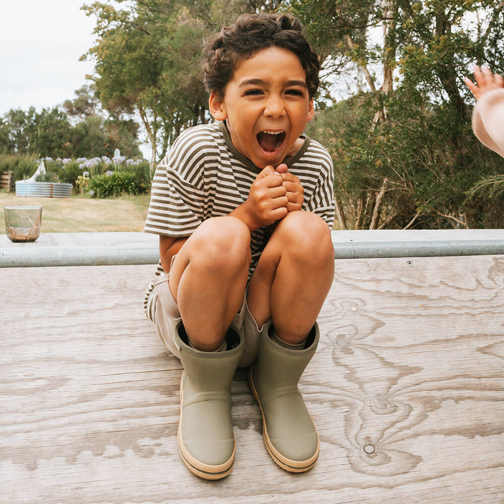 Merry People - Andie Kids Gumboot Khaki