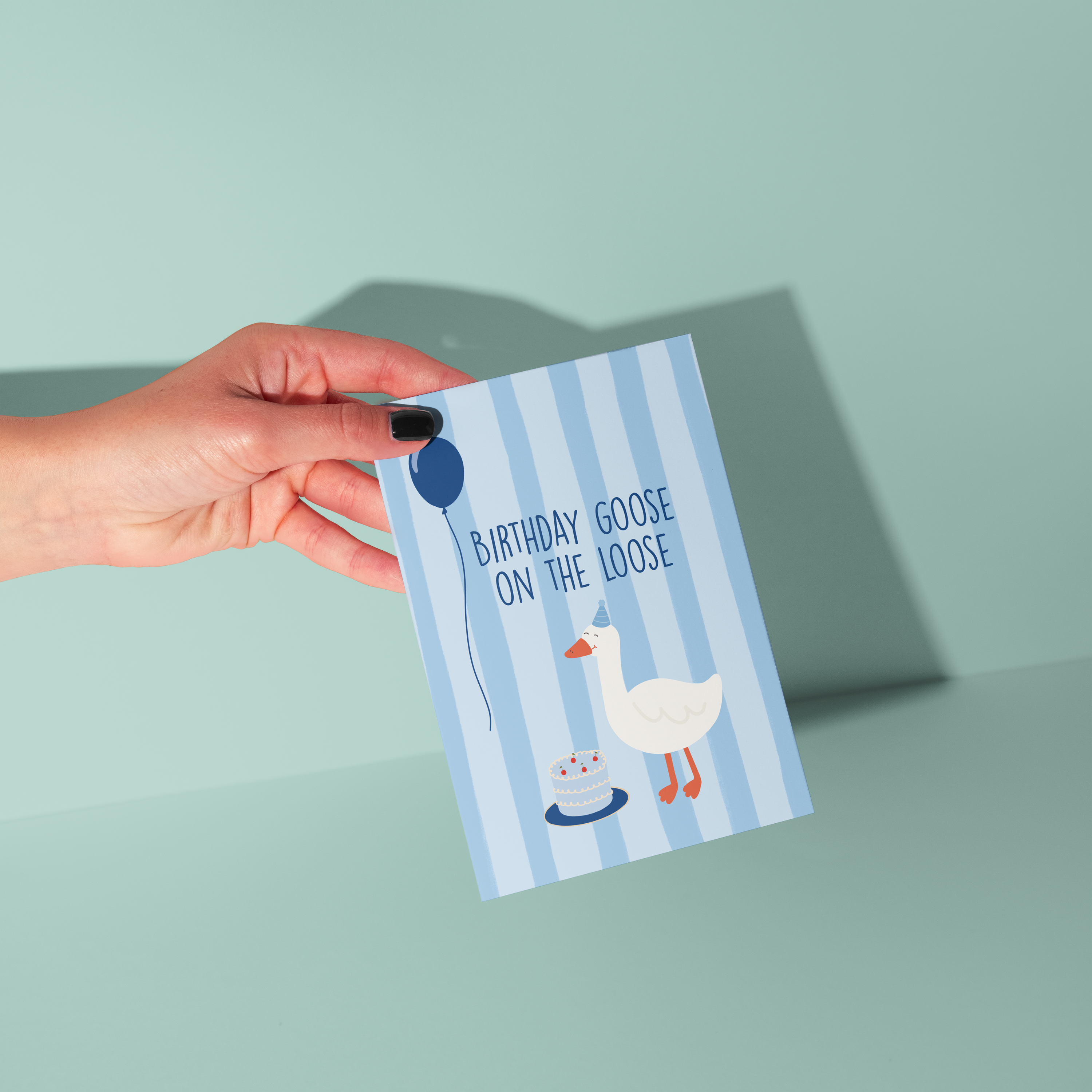 From Rosalie - Birthday Goose Kids Birthday Card