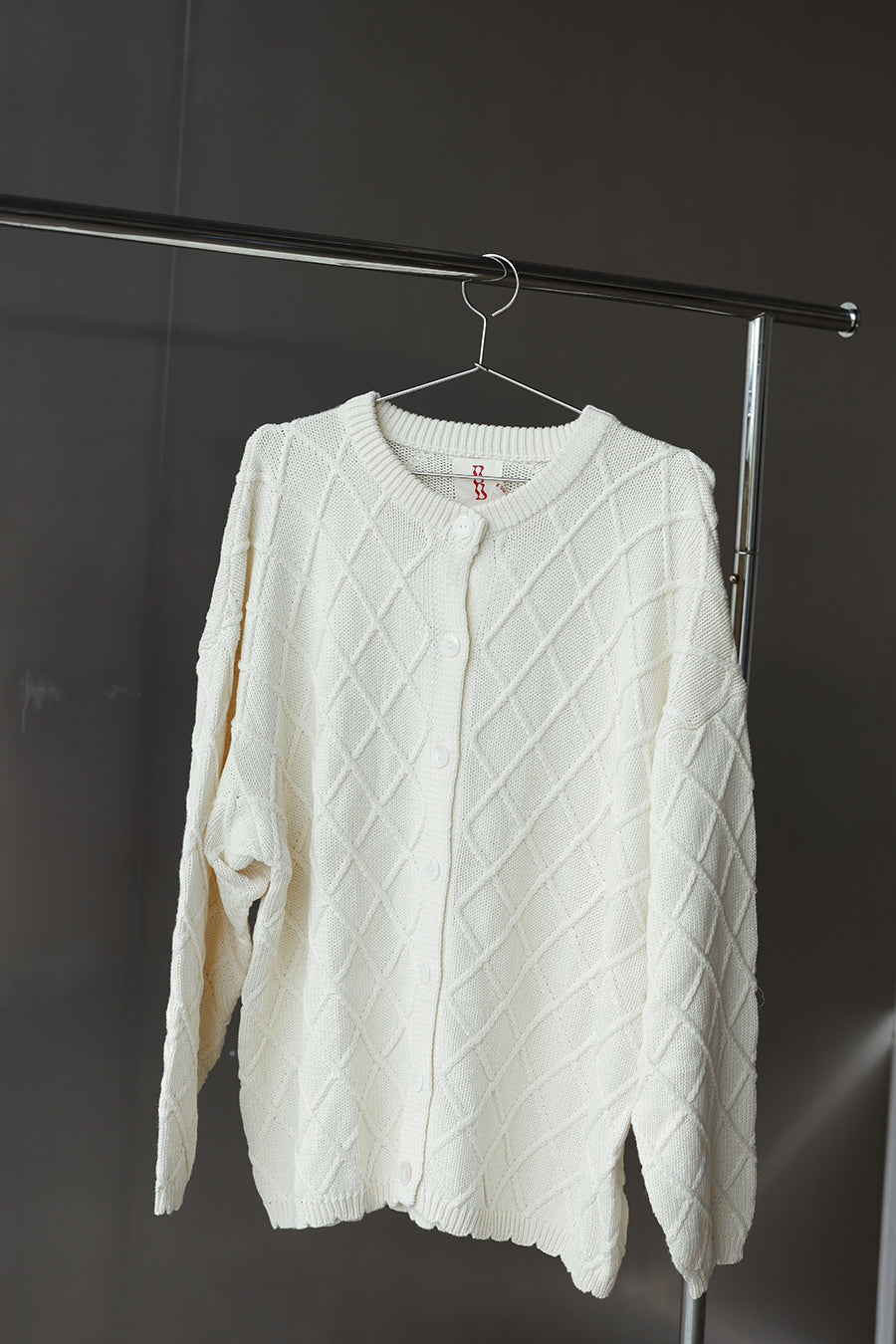 By Billie - Crochet Knit Cardigan Cream