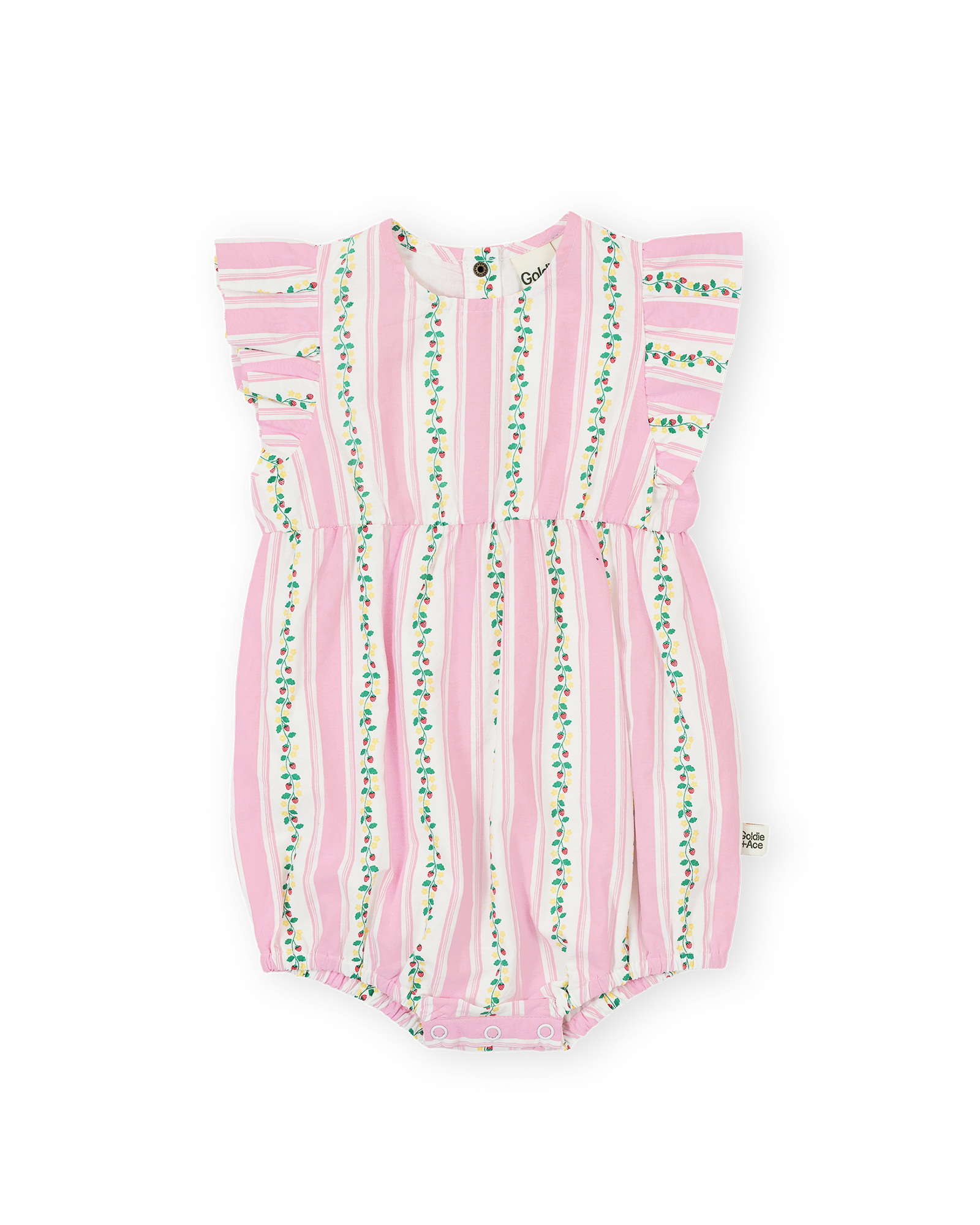 Goldie + Ace - Antique Stripe Strawberry Lani Romper