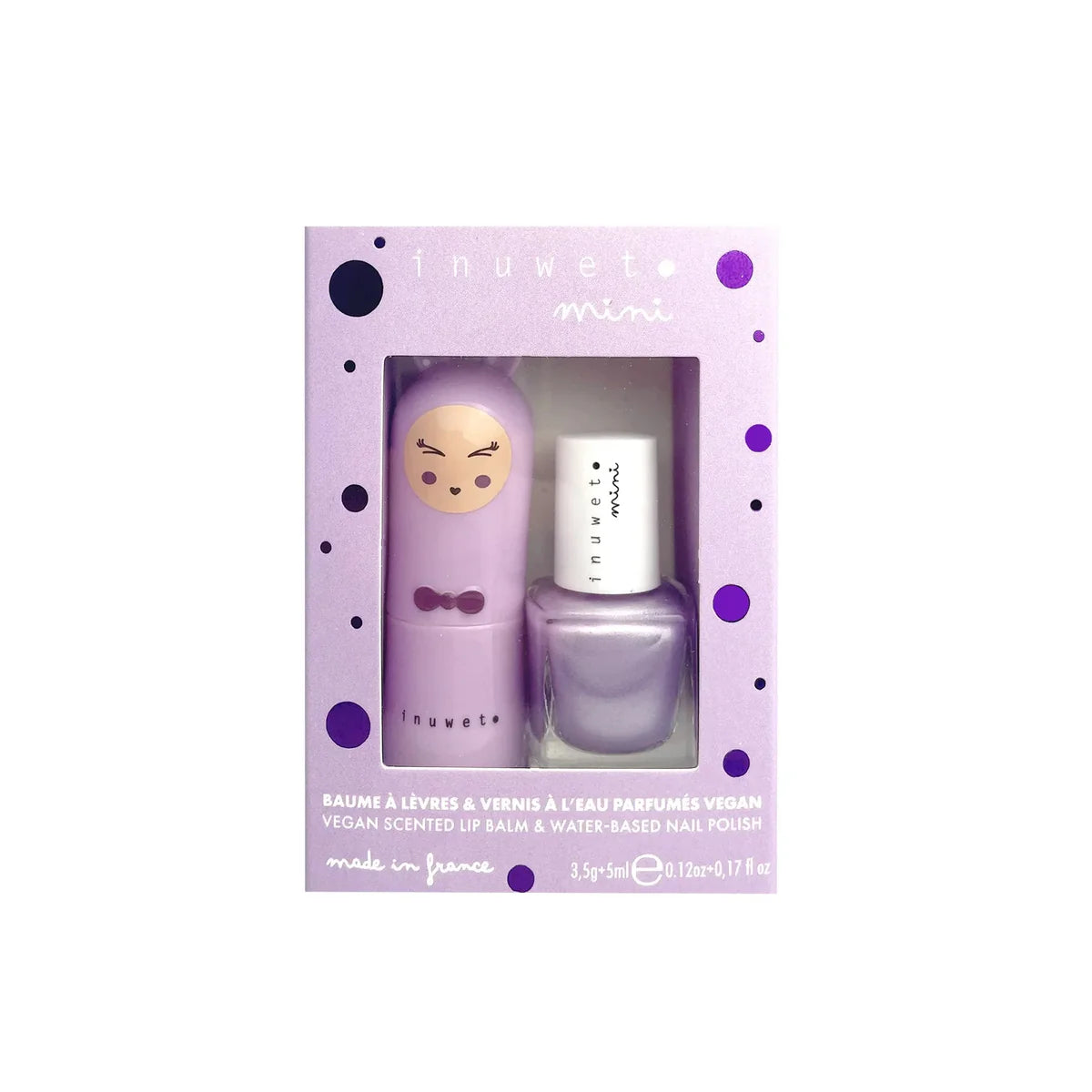 Inuwet - Lip And Nail Duo Gift Set Purple