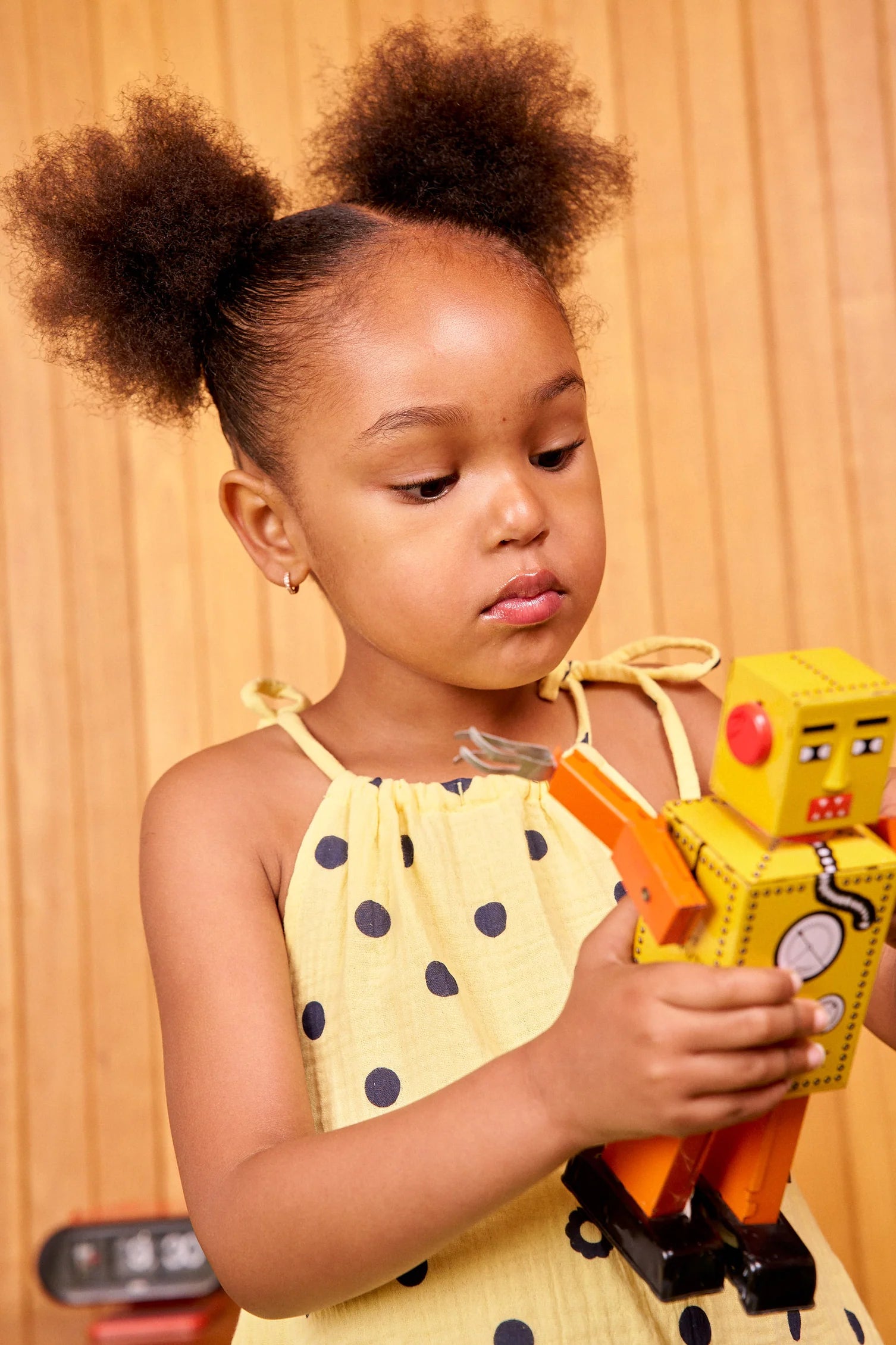 Cubby - Lyra Lace Up Top Butter Dot