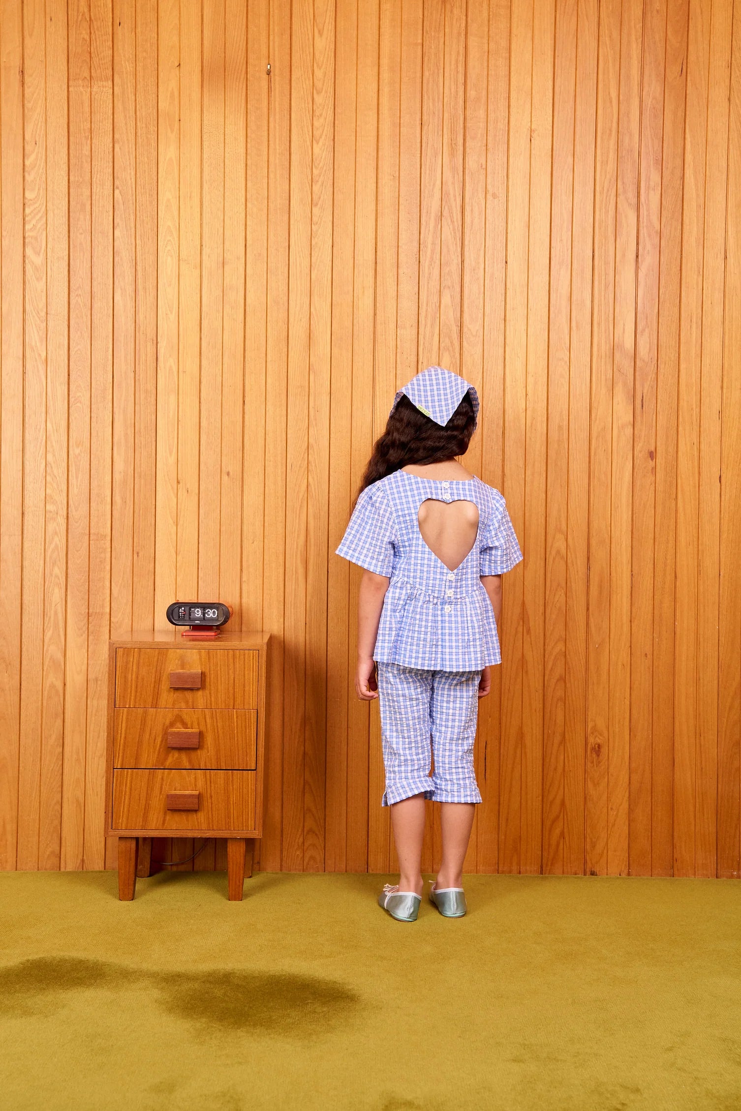 Cubby - Poppy Capri Bluish Check