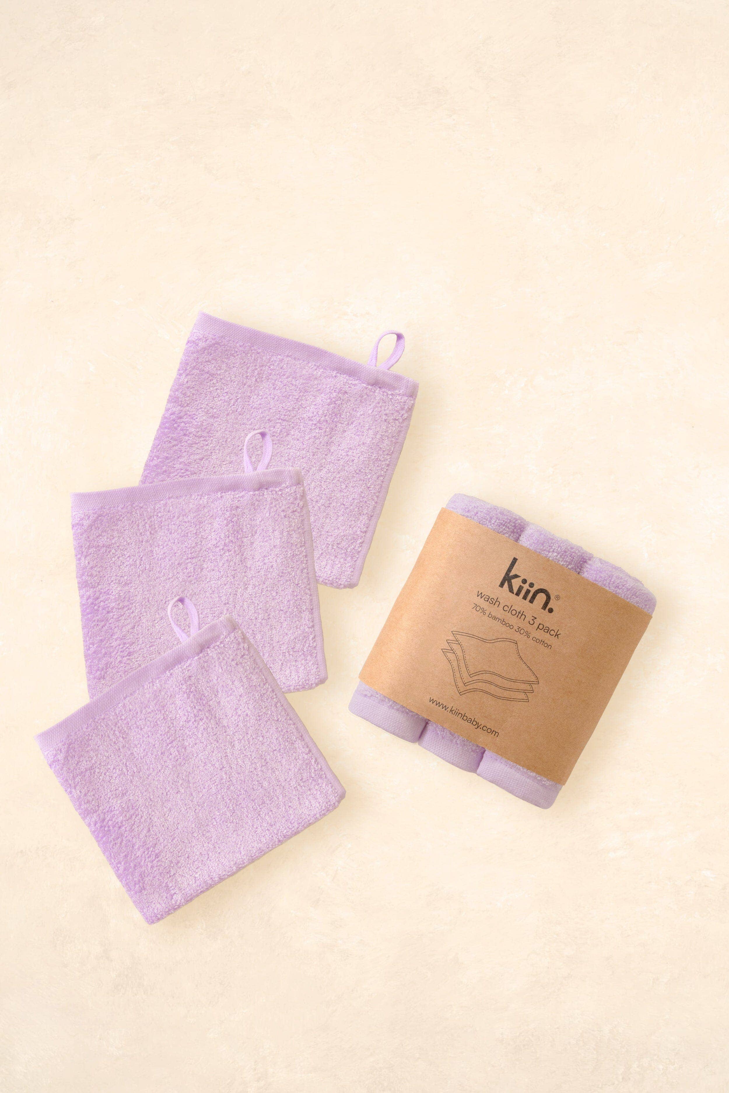 Kiin Baby - Wash Cloths 3 Pack Sage