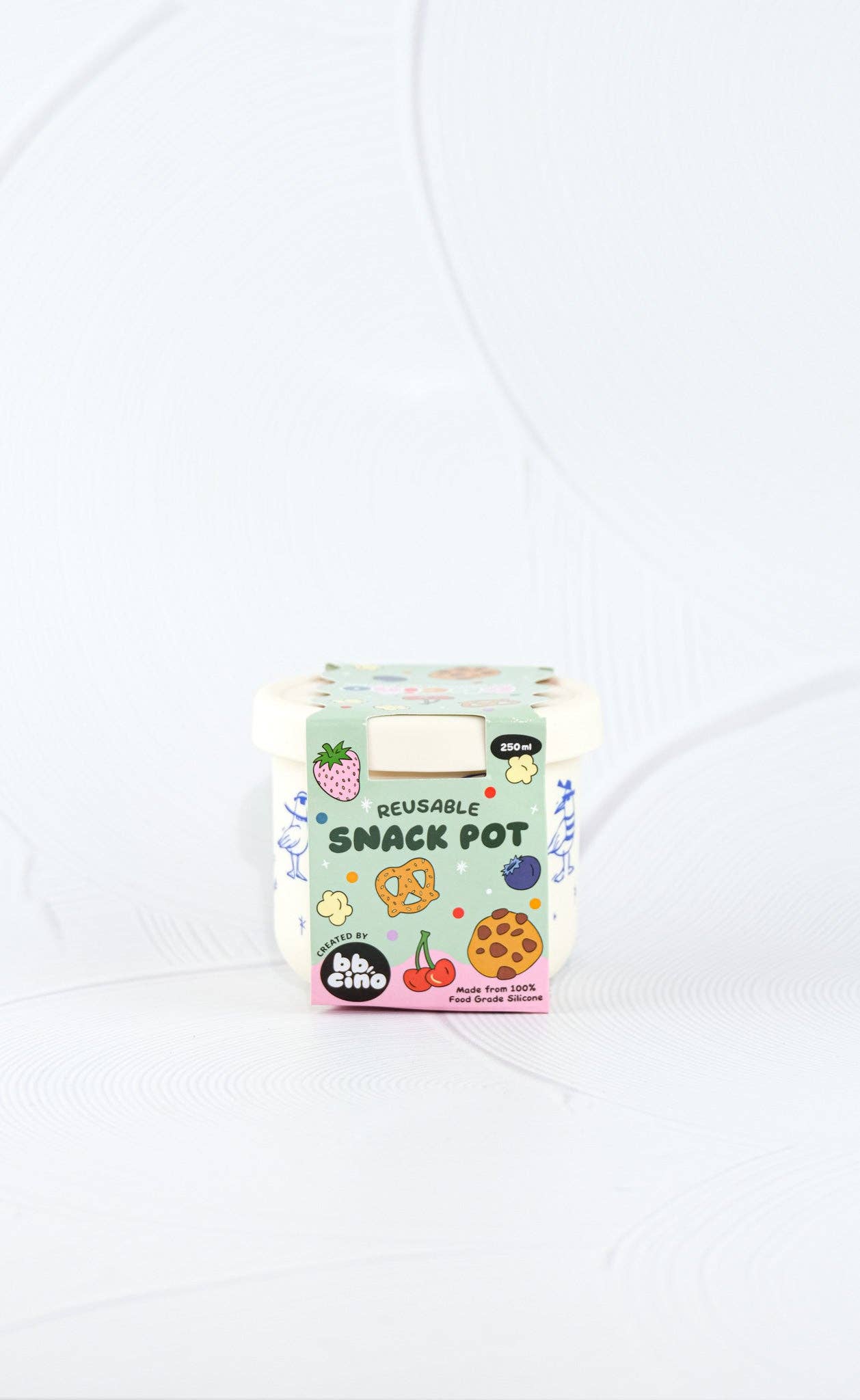 BBcino - Reusable Snack Pot 250ml Chippie Crew