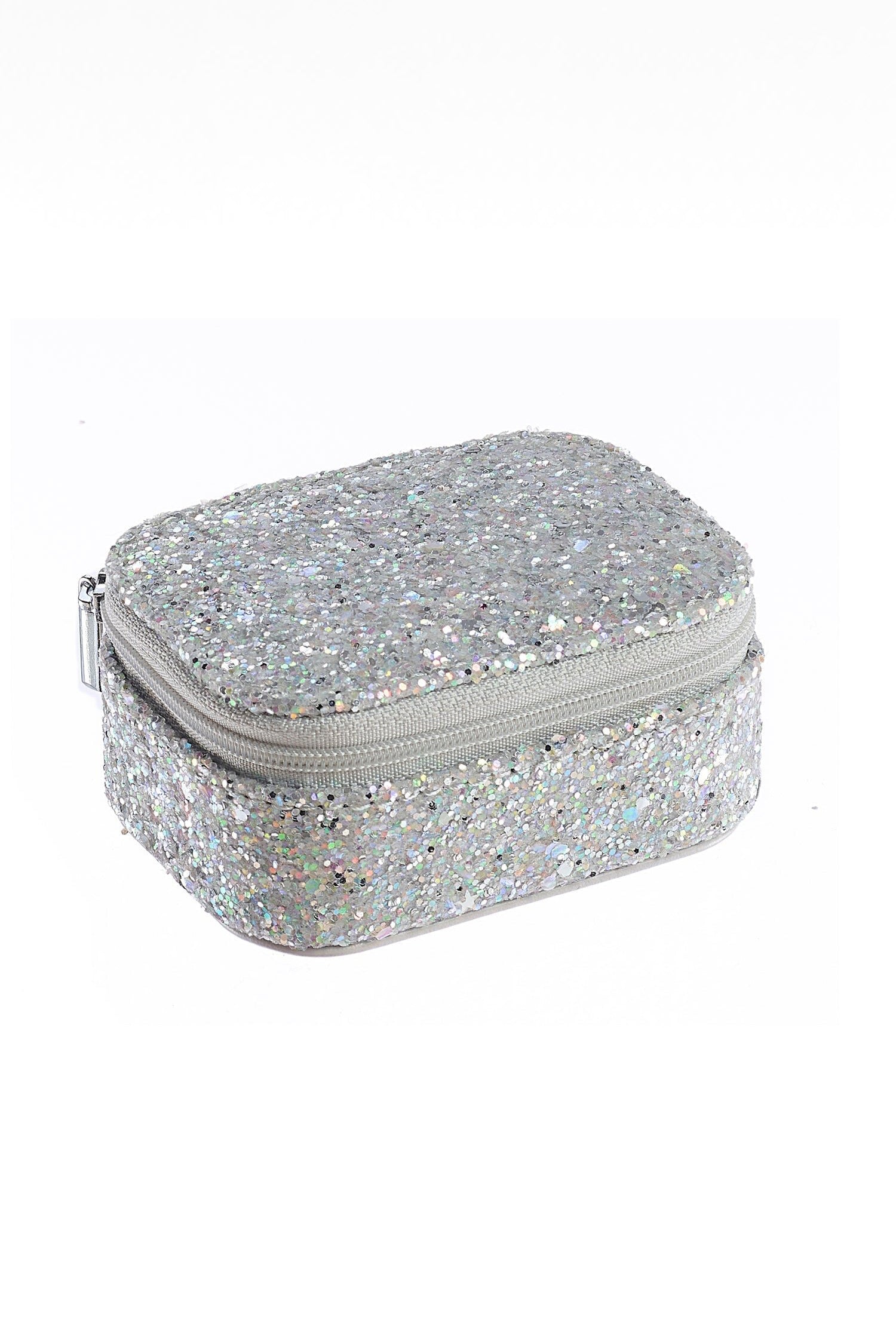 Rockahula - Confetti Glitter Silver Mini Jewellery Box