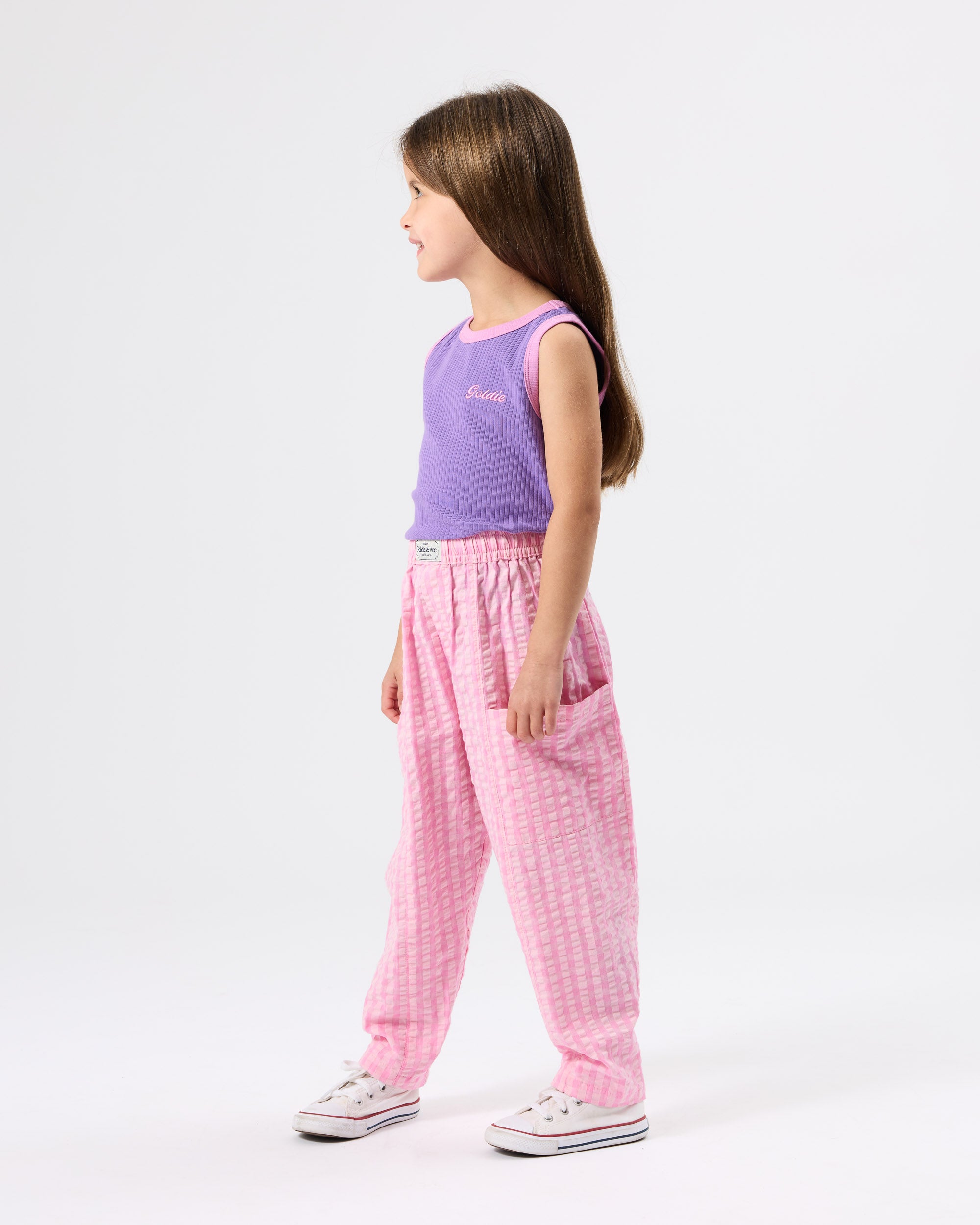 Goldie + Ace - Lightweight Gingham Kit Pocket Pant