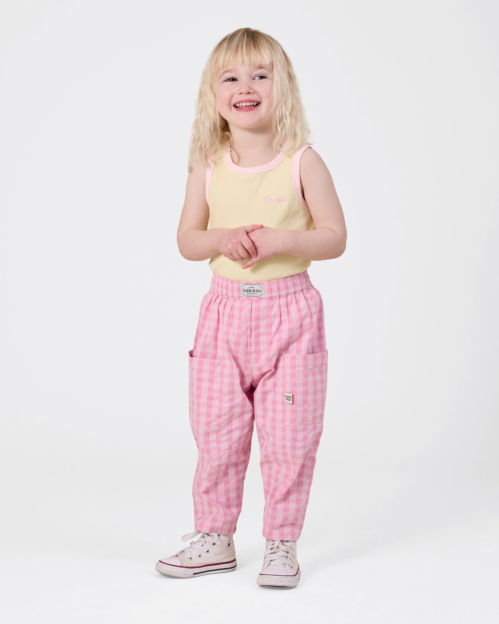 Goldie + Ace - Lightweight Gingham Kit Pocket Pant