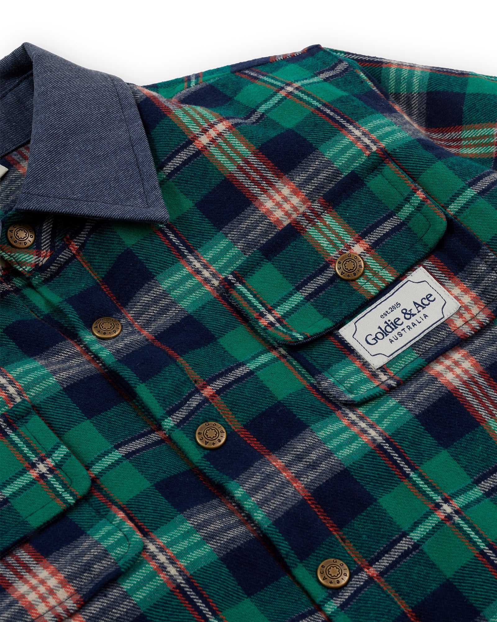 Goldie + Ace - Check Padded Shacket