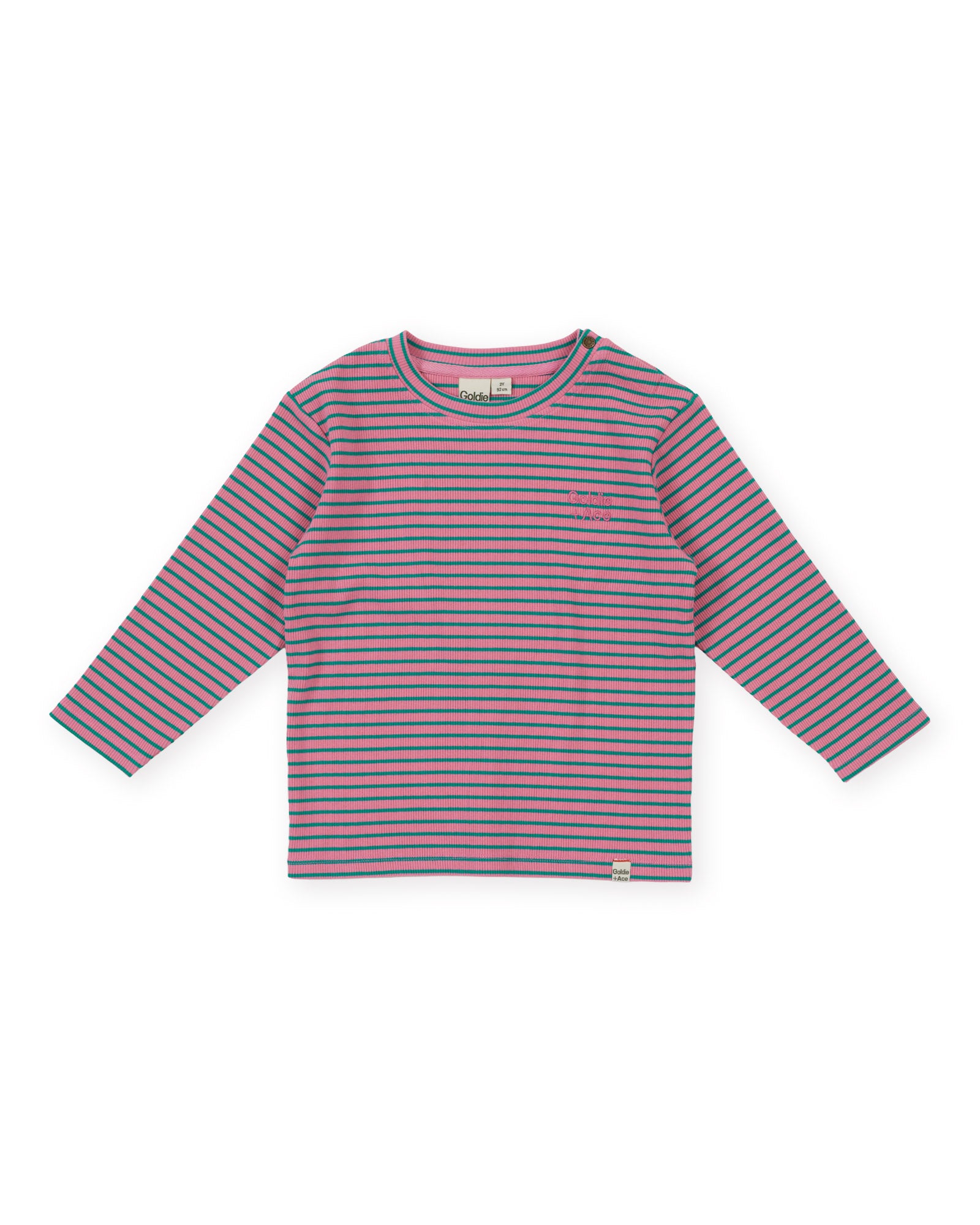 Goldie + Ace - Essential Stripe Rib Top Pink