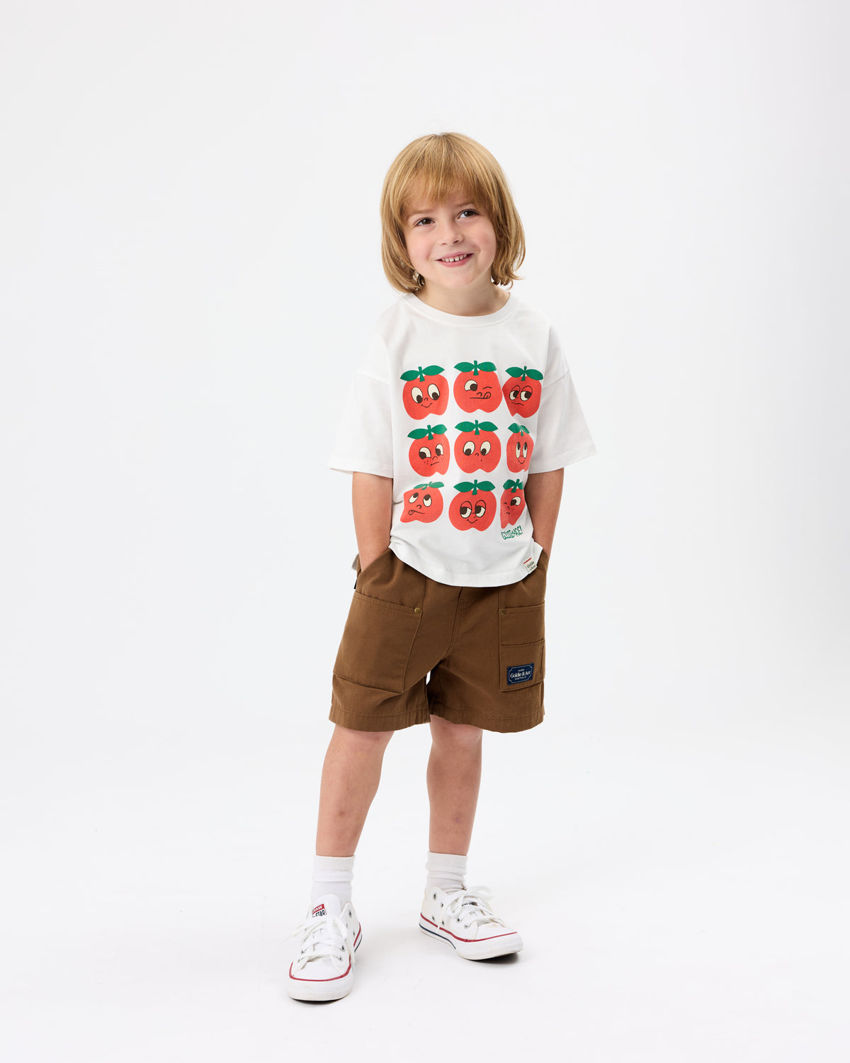 Goldie + Ace - Carpenter Shorts Brown