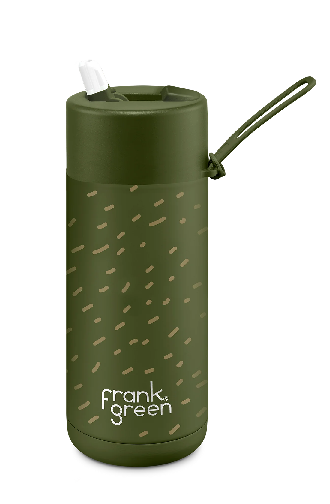 Back of khaki frankster bottle