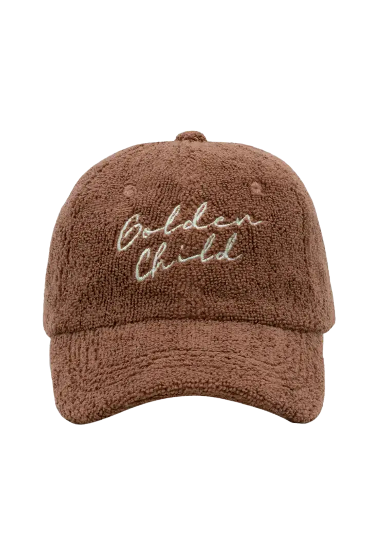 Golden Child - Children's Terry Towelling Cap Brown
