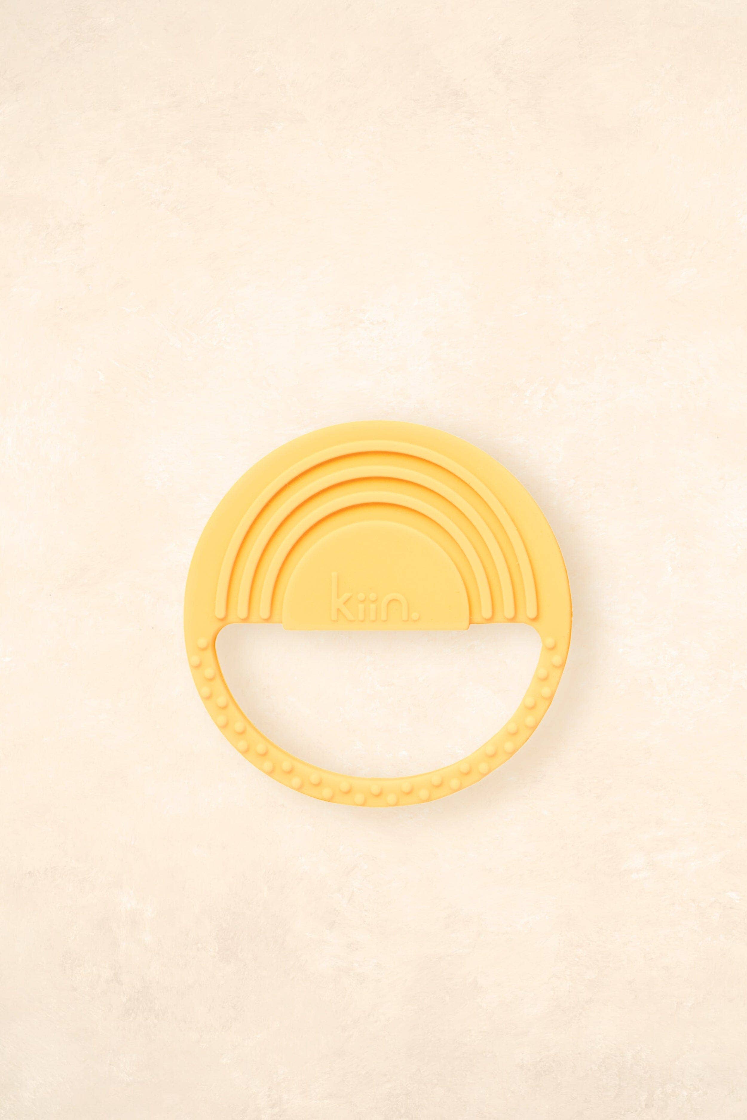 Kiin Baby - Rainbow Silicone Teether Buttercup