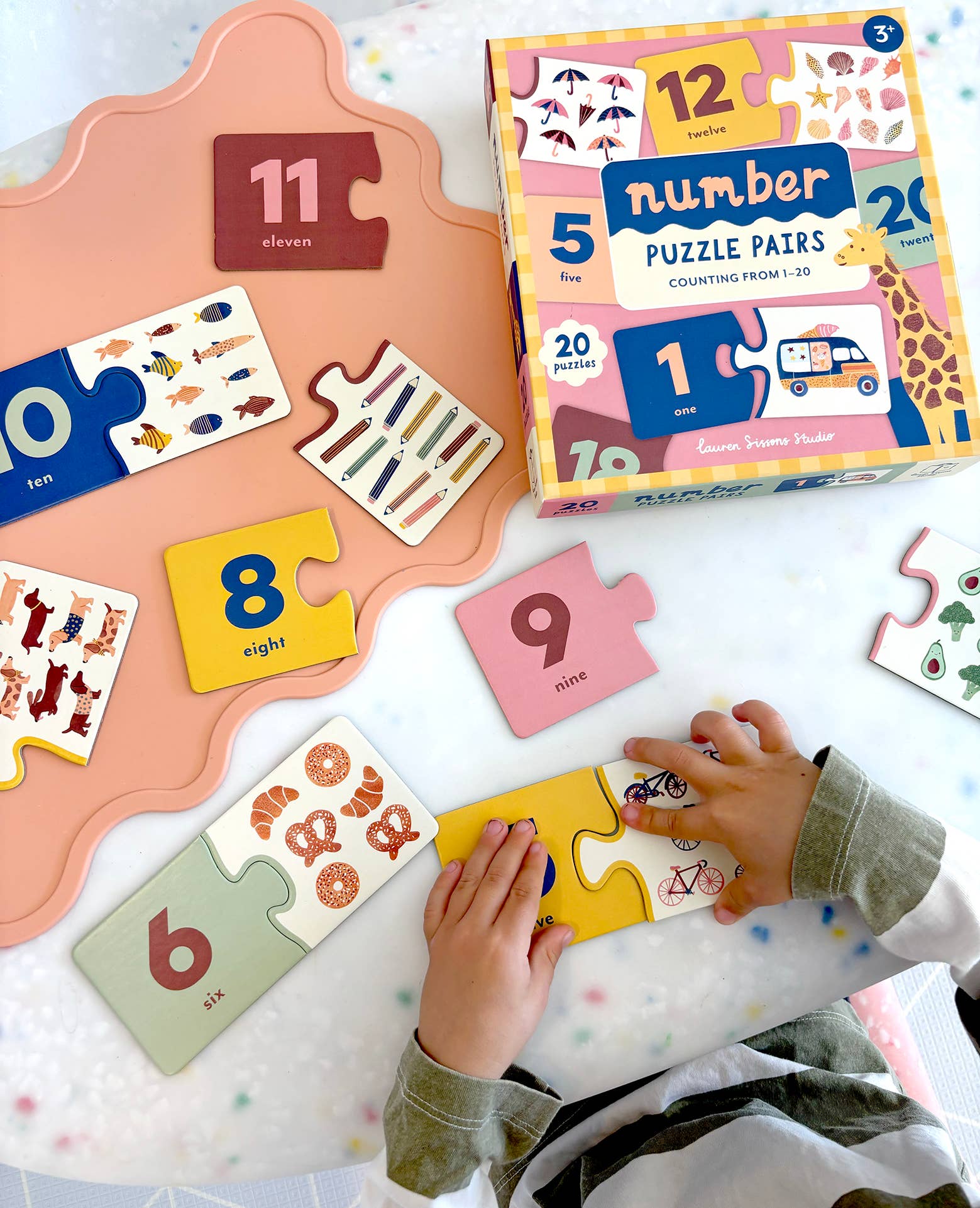 Lauren Sissons Studio - Number Puzzle Pairs Educational Kids Game
