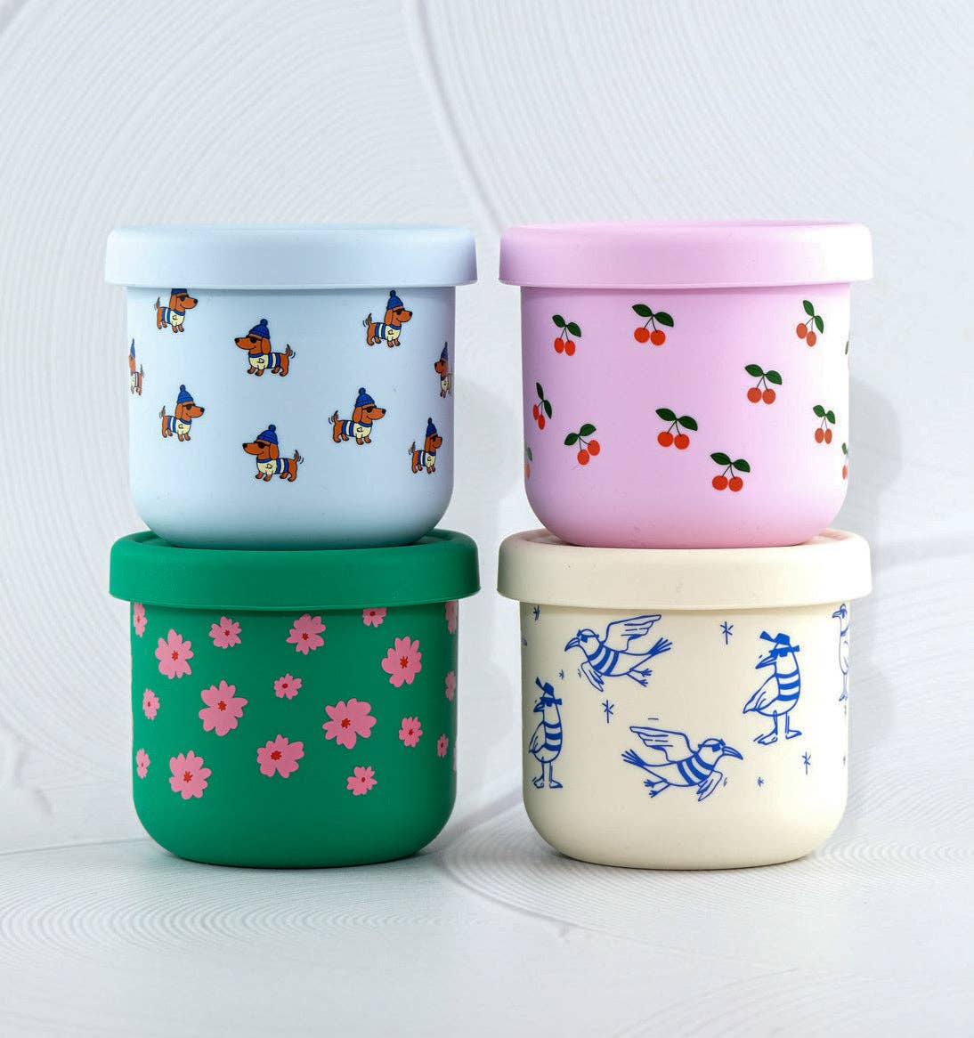 BBcino - Reusable Snack Pot 250ml Chippie Crew