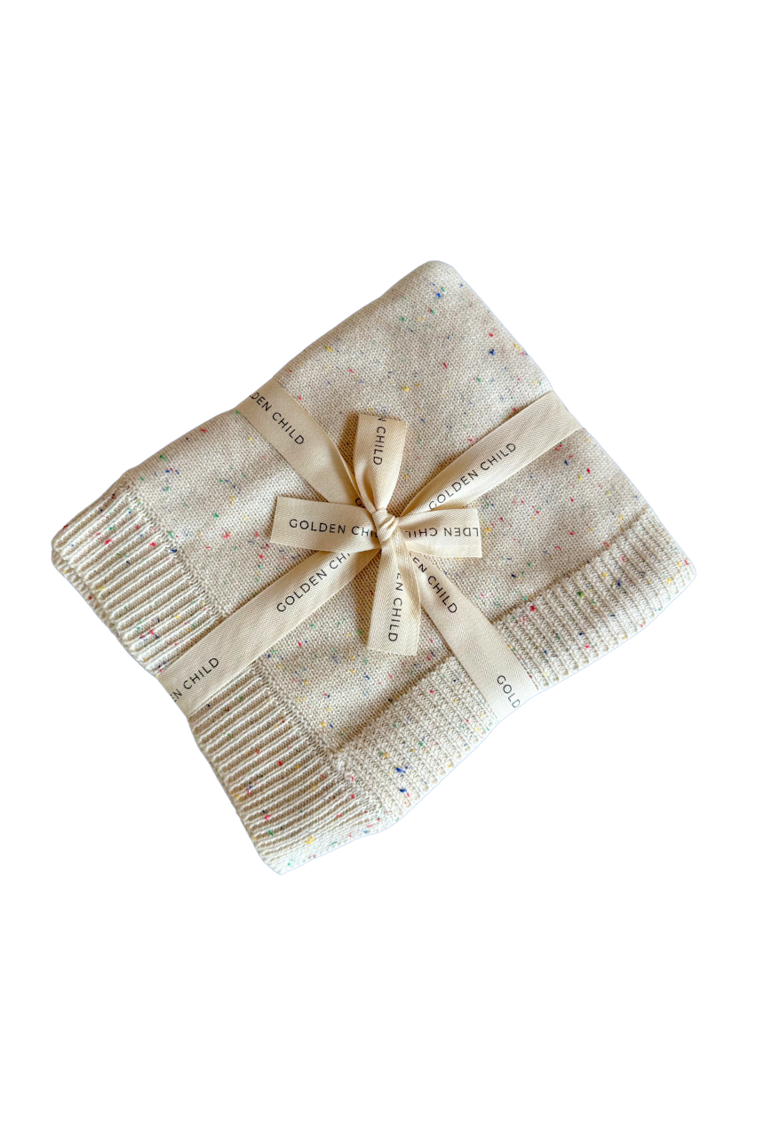 Golden Child - The Rainbow Speckled Baby Blanket