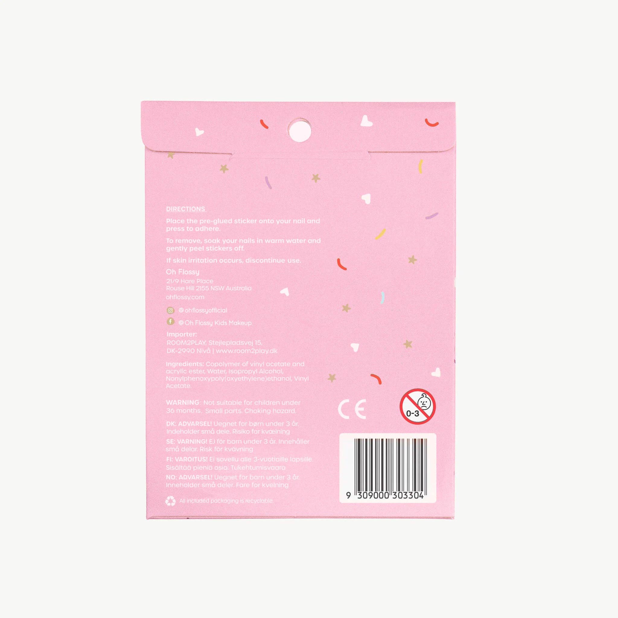 Oh Flossy - Nail Stickers Ballet Sparkle