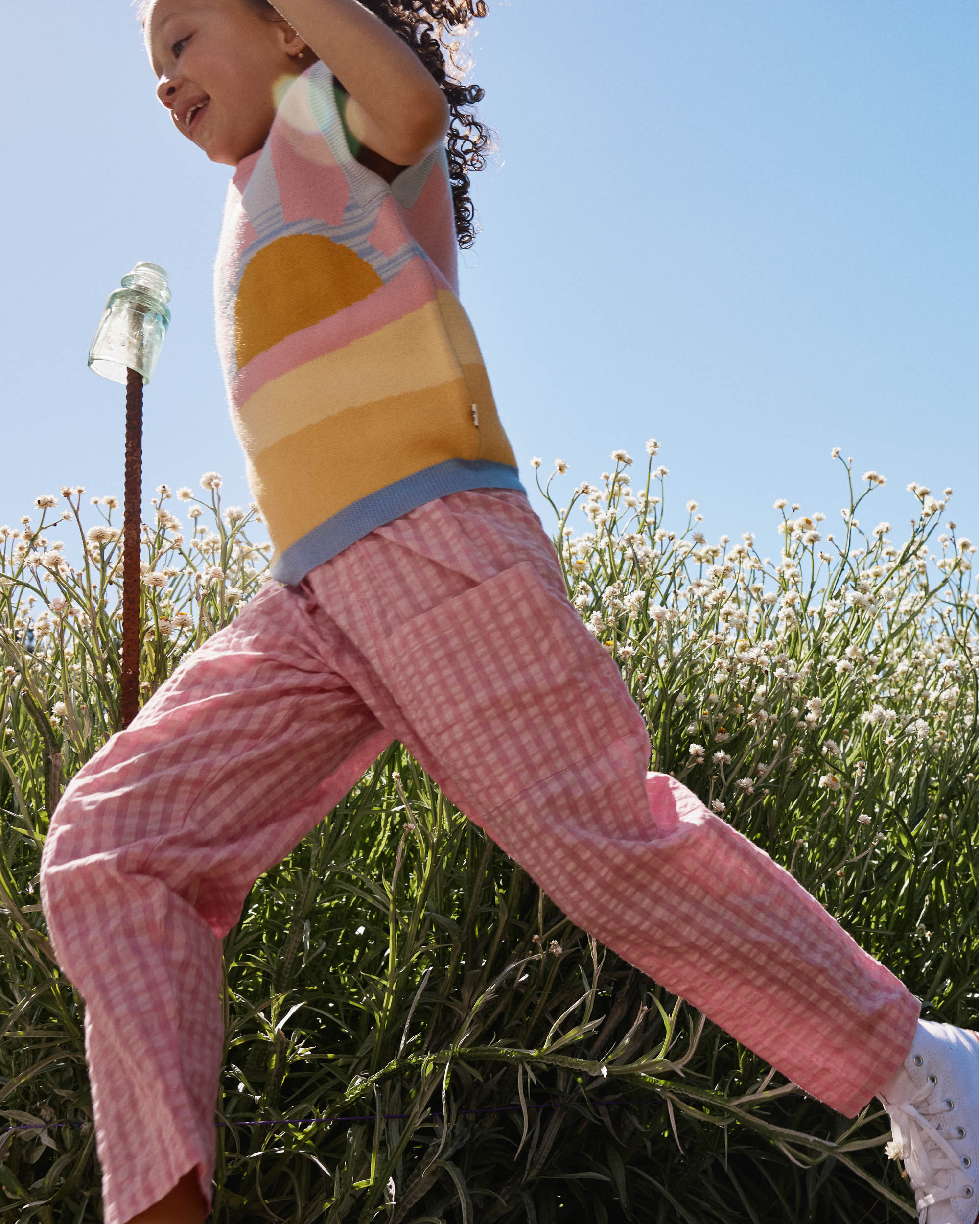Goldie + Ace - Lightweight Gingham Kit Pocket Pant