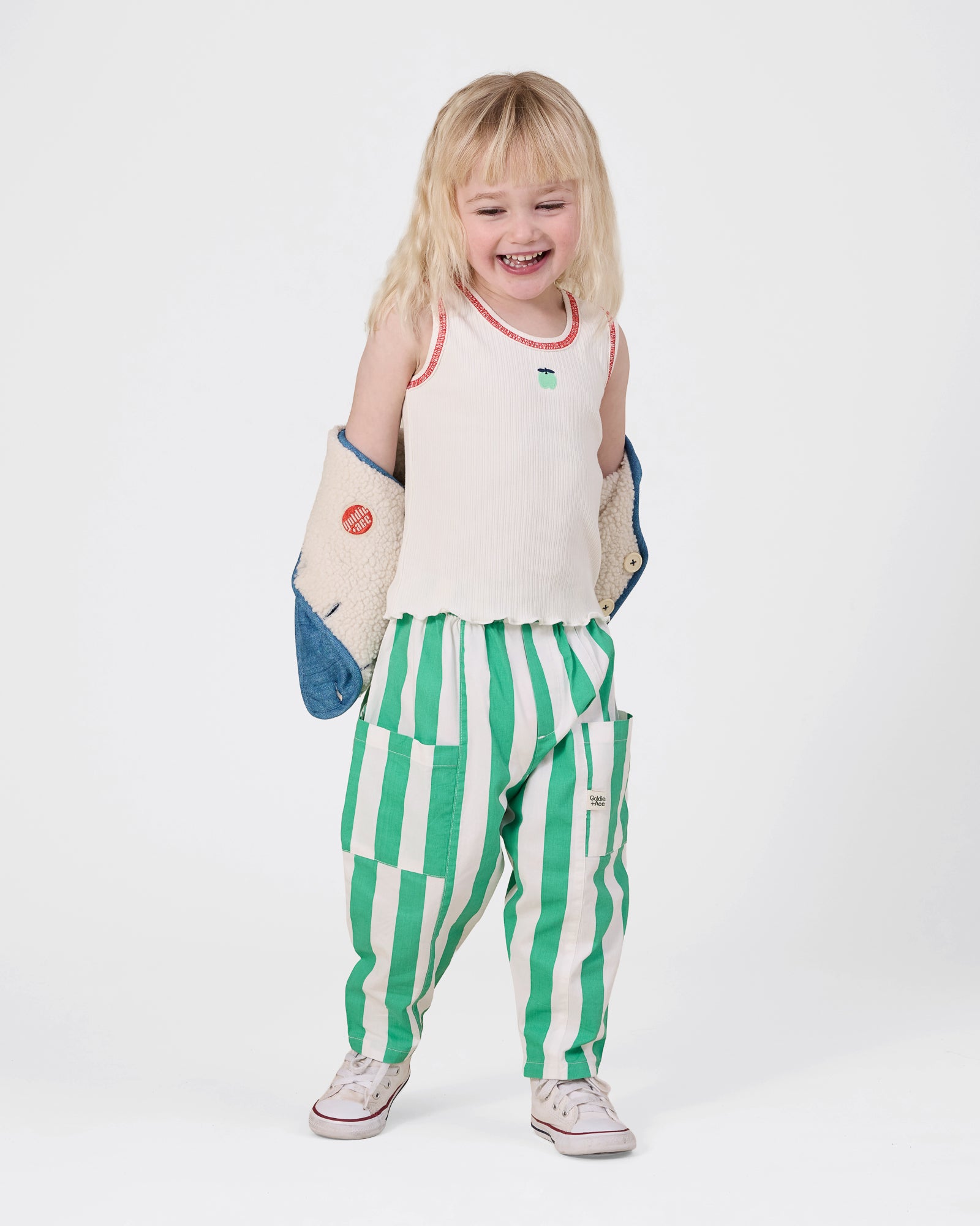 Goldie + Ace - Happy Stripe Lightweight Kit Pocket Pant