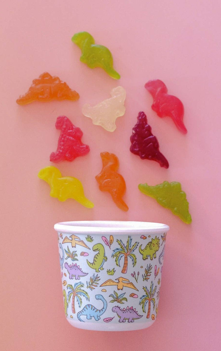 BBcino - Reusable Bamboo-Based Snack Pot Snack-a-Saurus