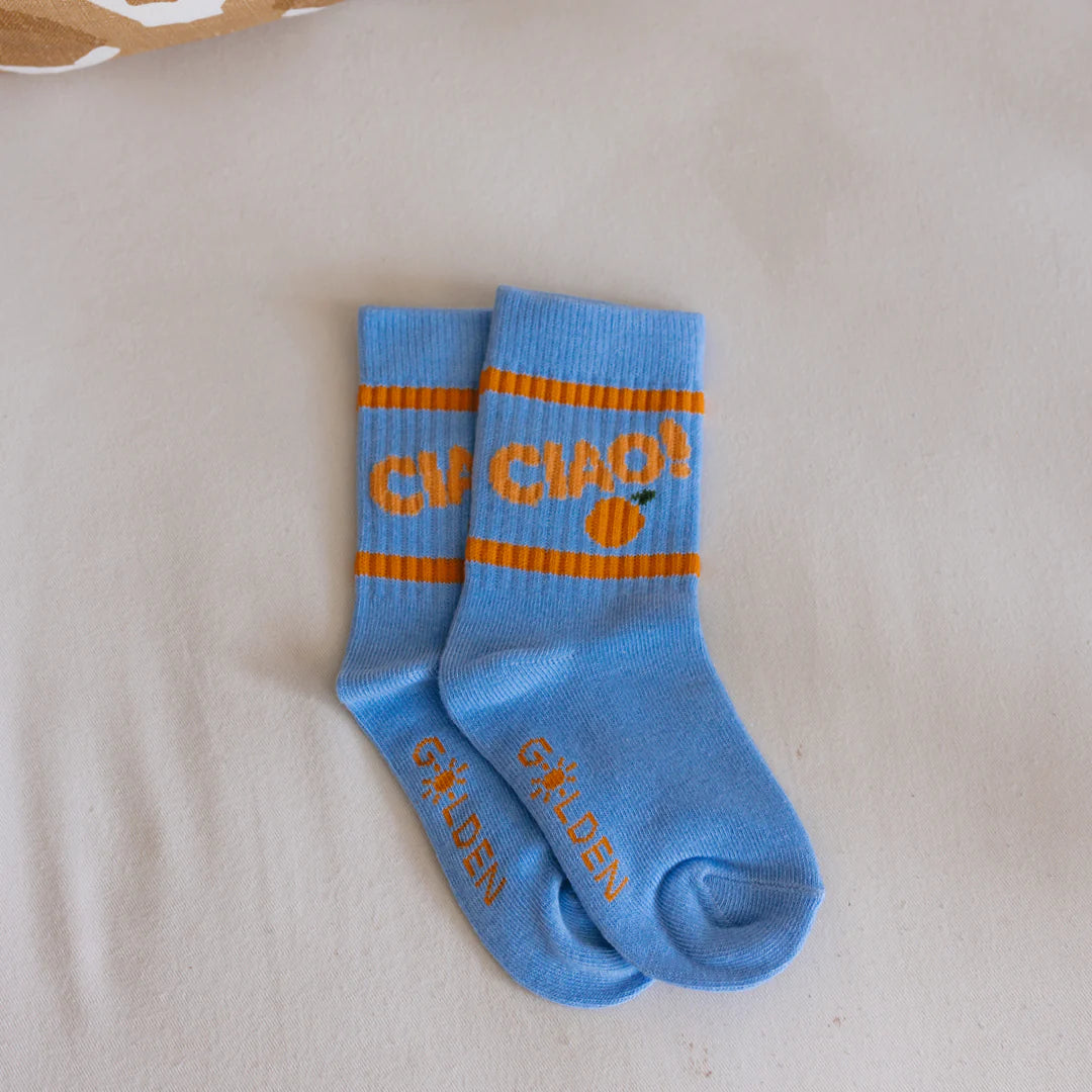 Golden Children - Ciao Arancia Socks Vintage Blue