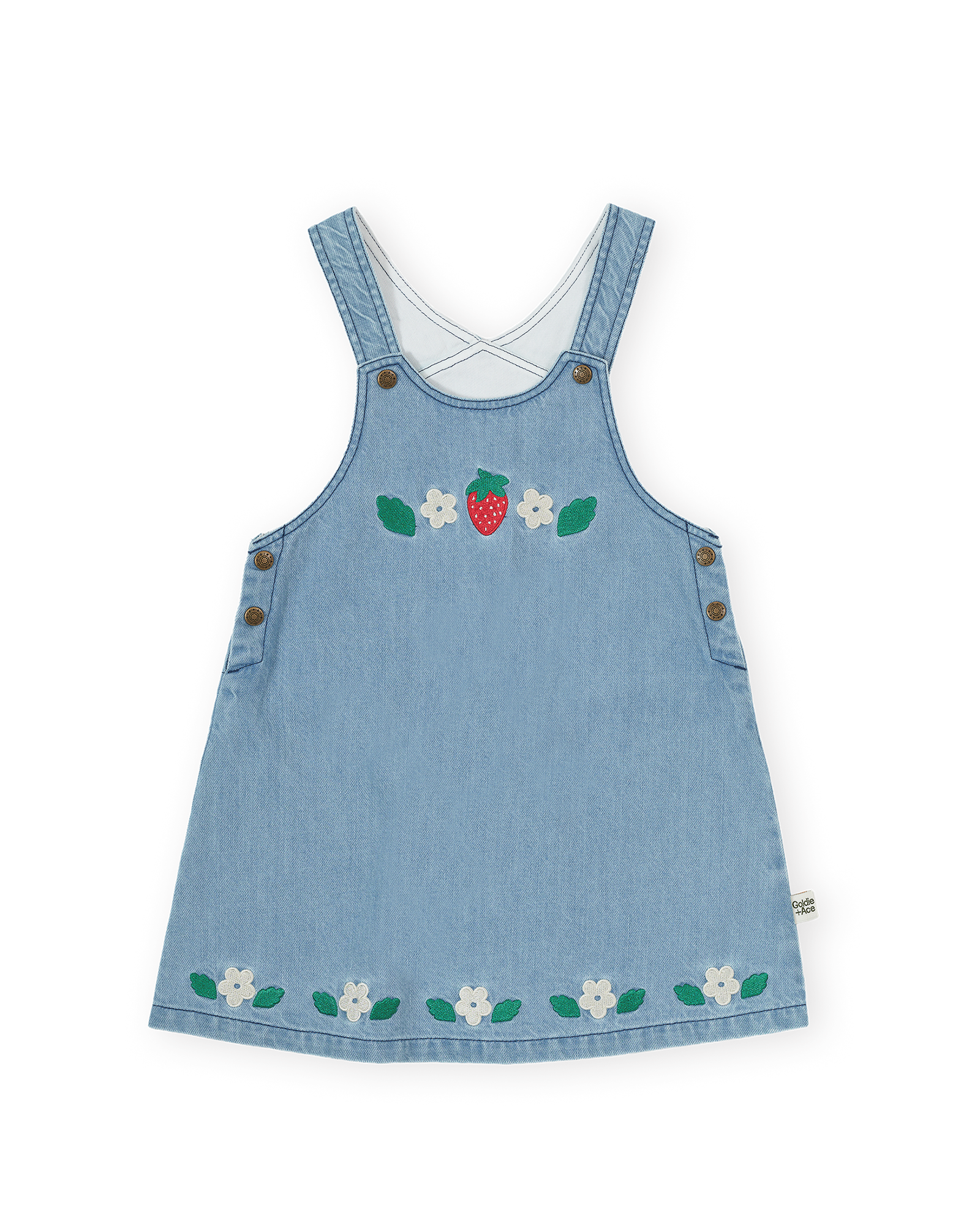 Goldie + Ace - Wild Strawberry Pinafore Dress